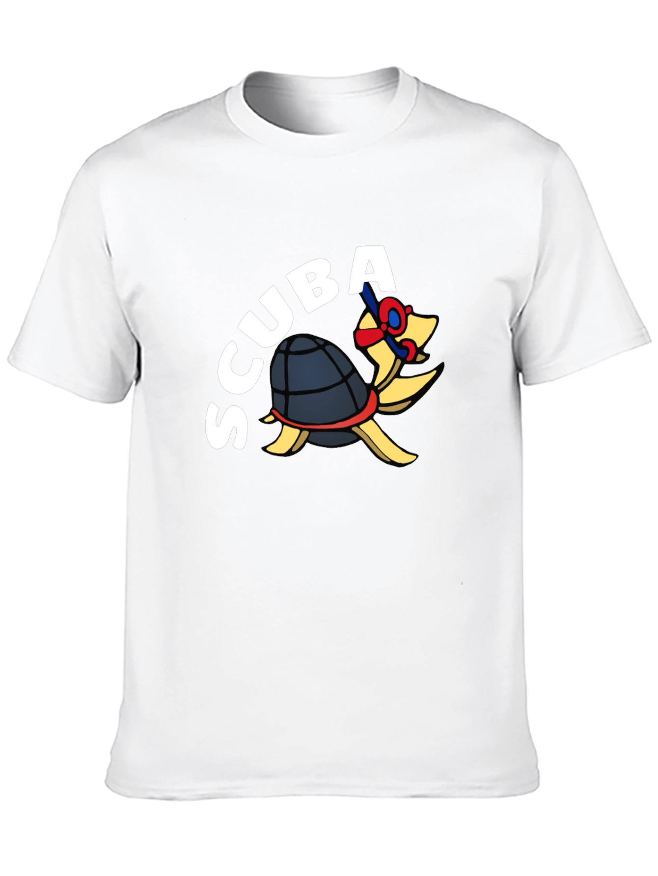 Scuba Turtle Black T-Shirt