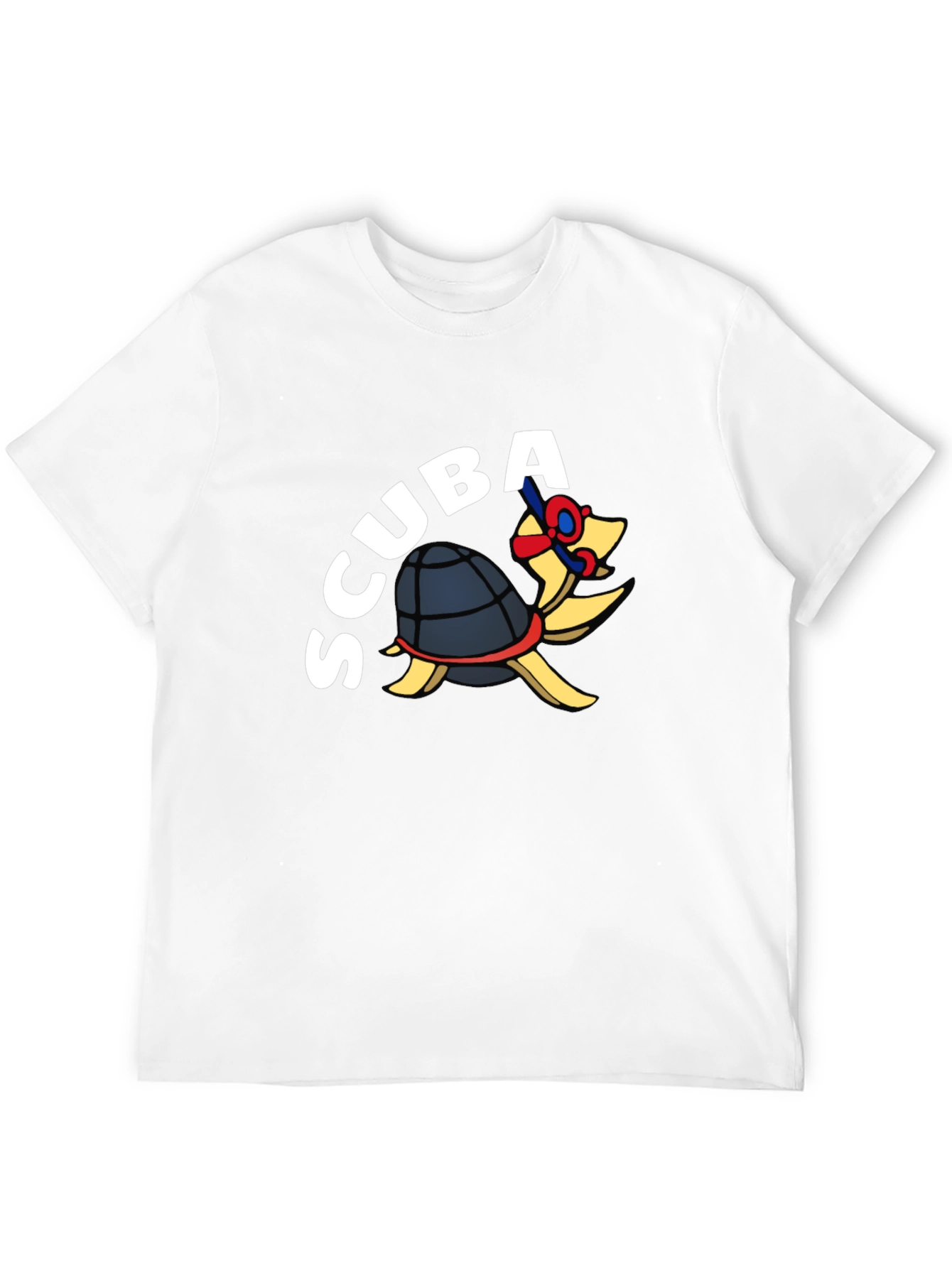 Scuba Turtle Black T-Shirt