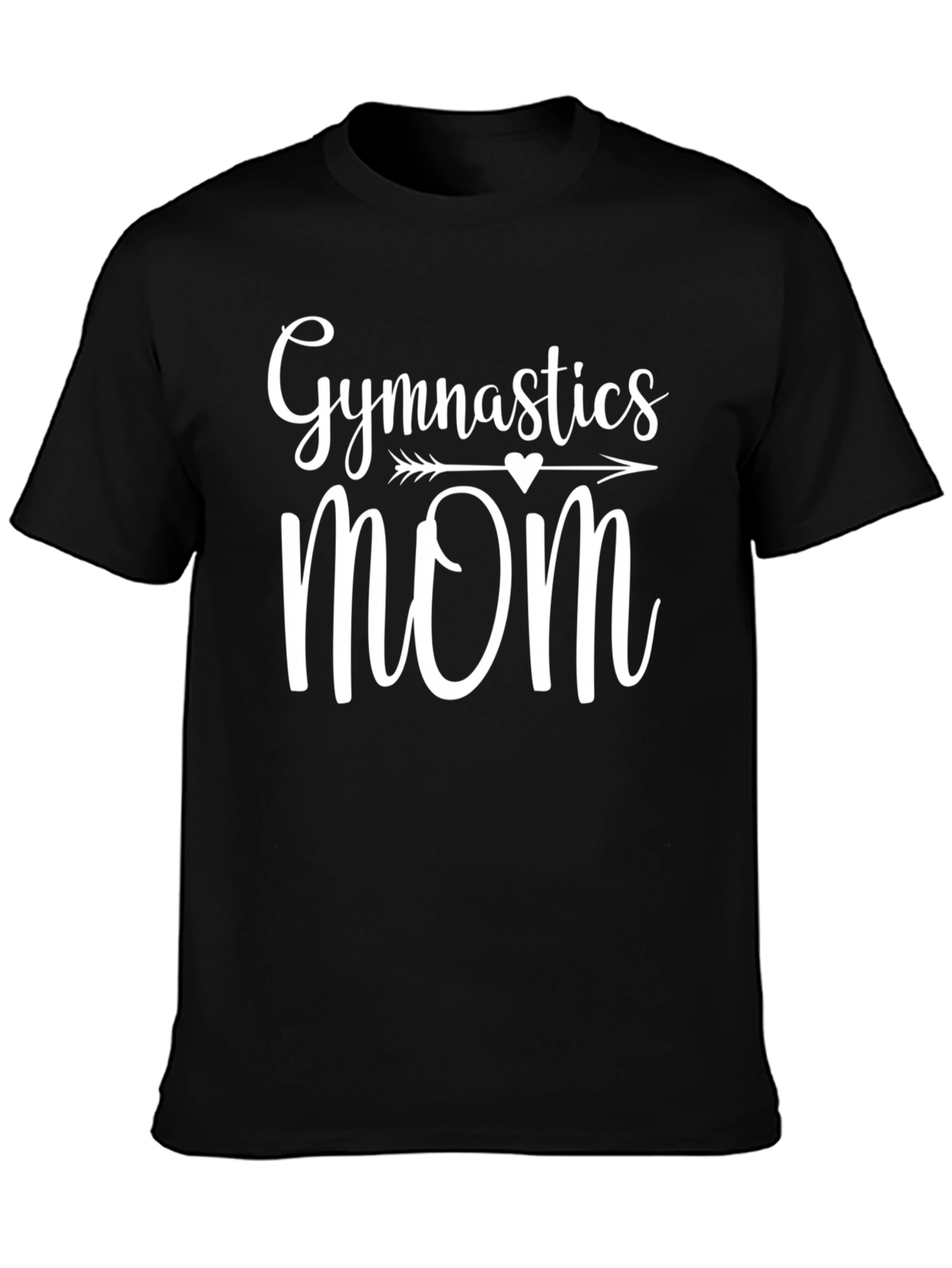 Gymnastics Mom T-Shirt Black Cotton Blend