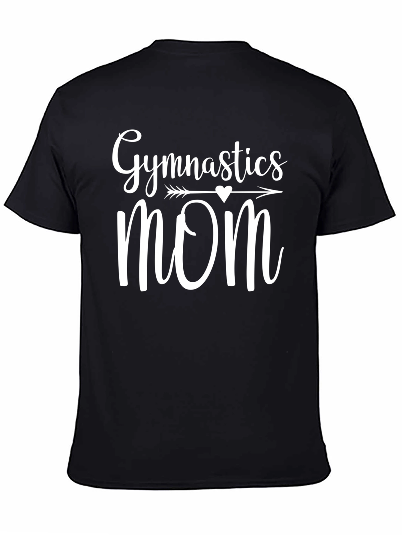 Gymnastics Mom T-Shirt Black Cotton Blend