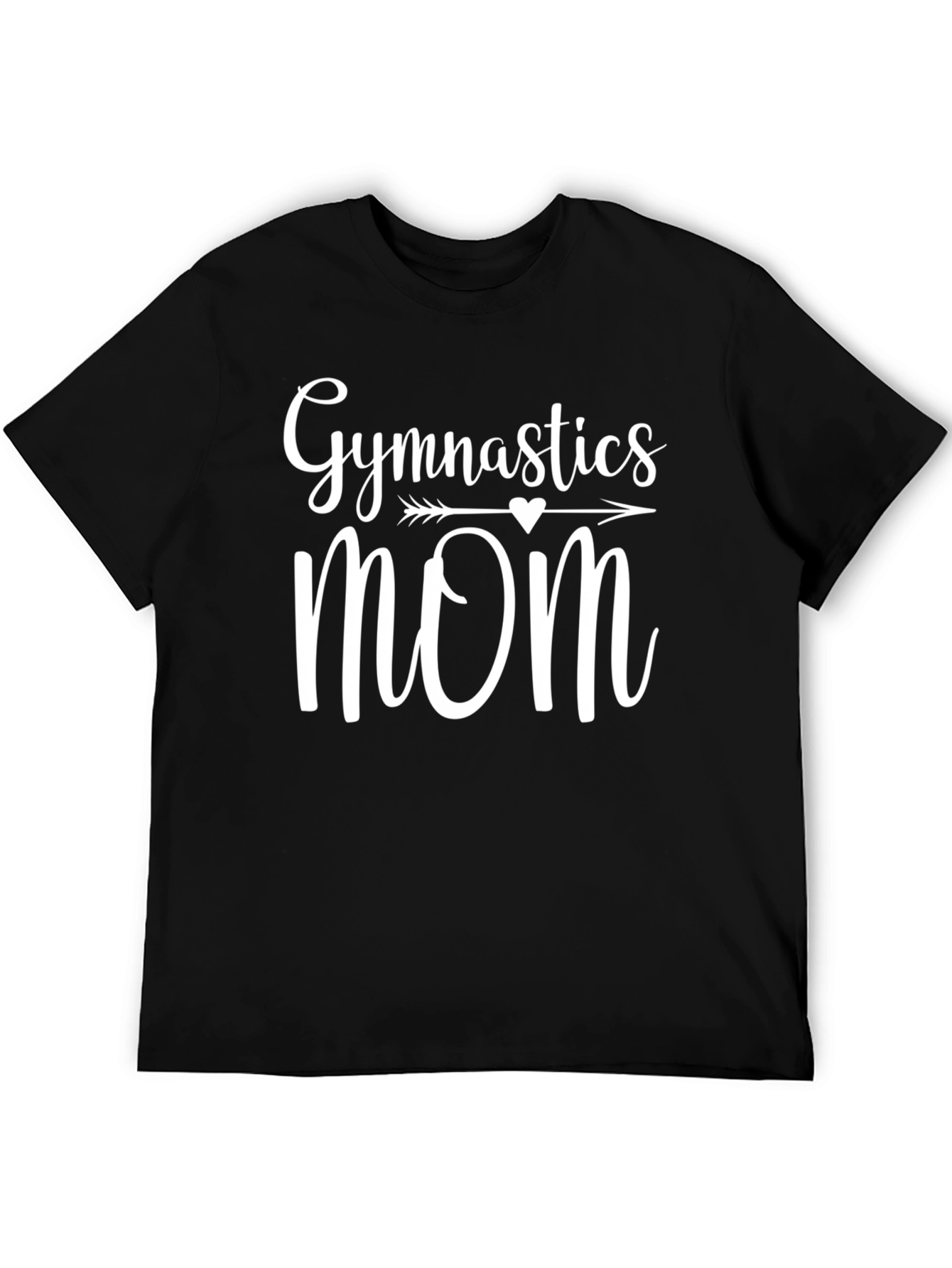 Gymnastics Mom T-Shirt Black Cotton Blend