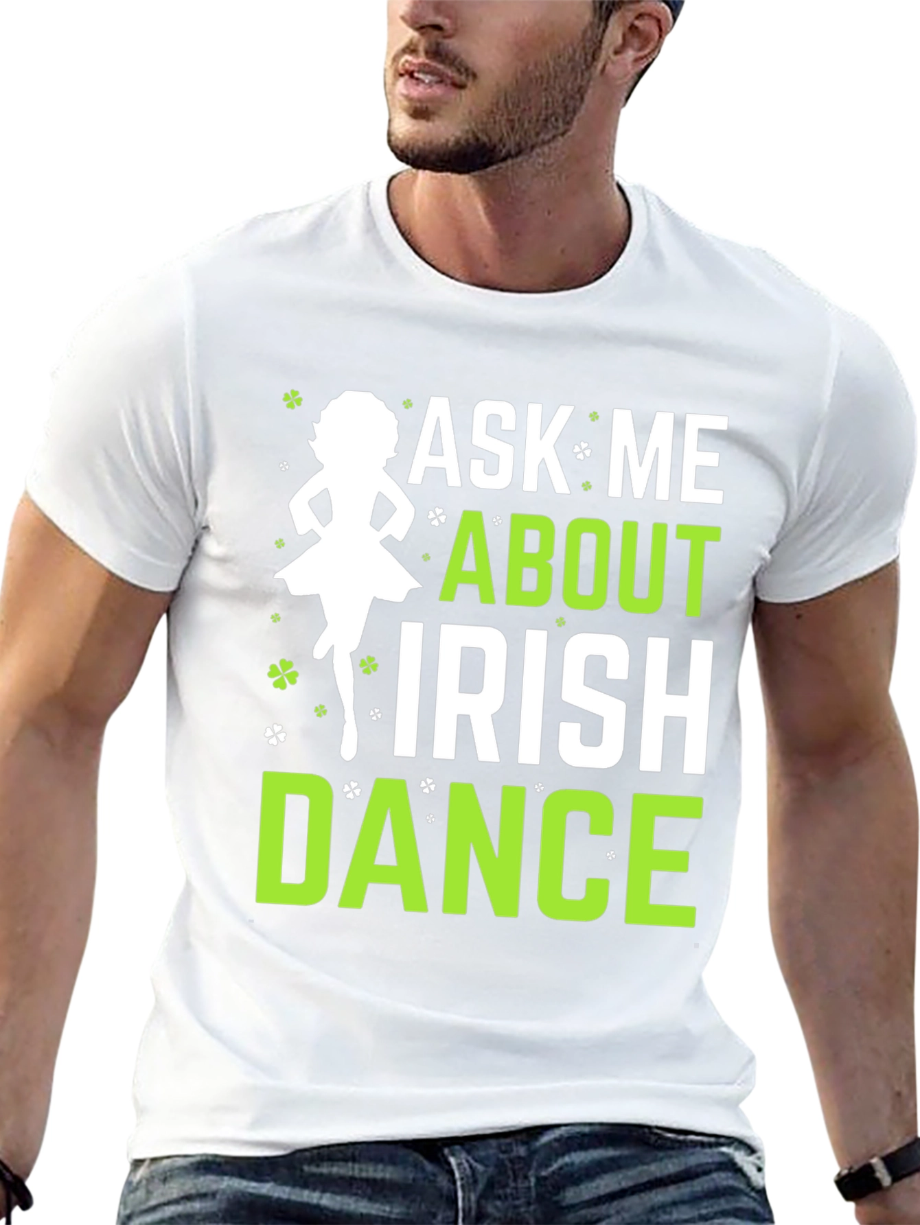 Ask Me About Irish Dance Black Graphic Tee