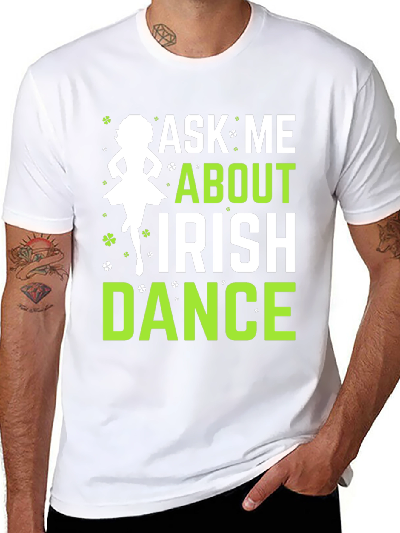 Ask Me About Irish Dance Black Graphic Tee