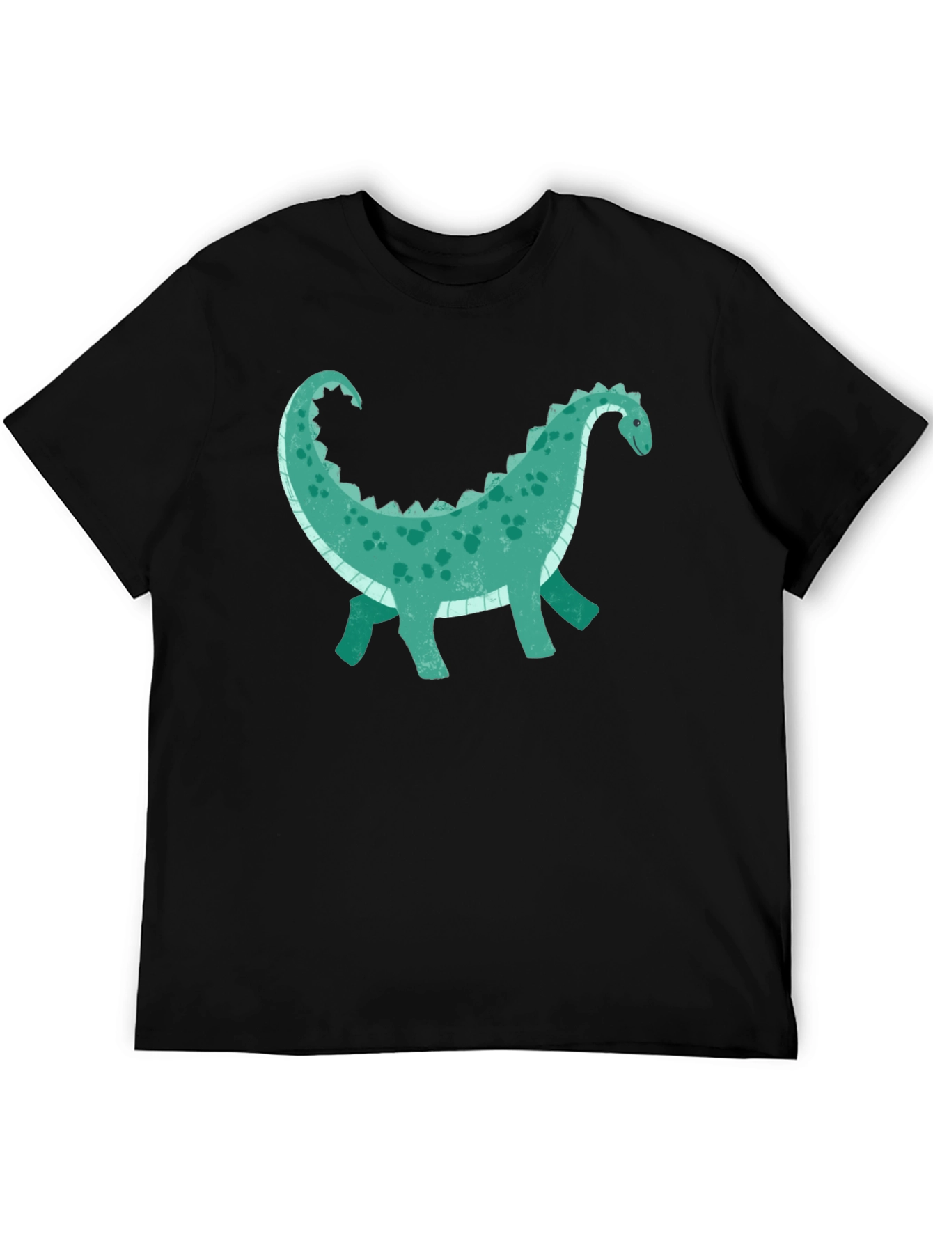 Dinosaur Graphic Tee - Black Cotton Comfort