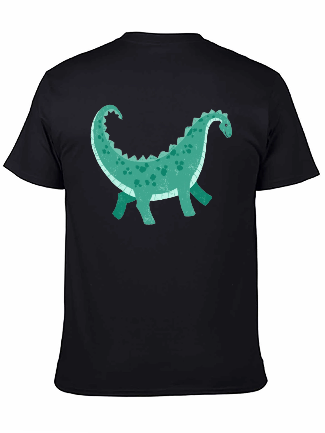 Dinosaur Graphic Tee - Black Cotton Comfort