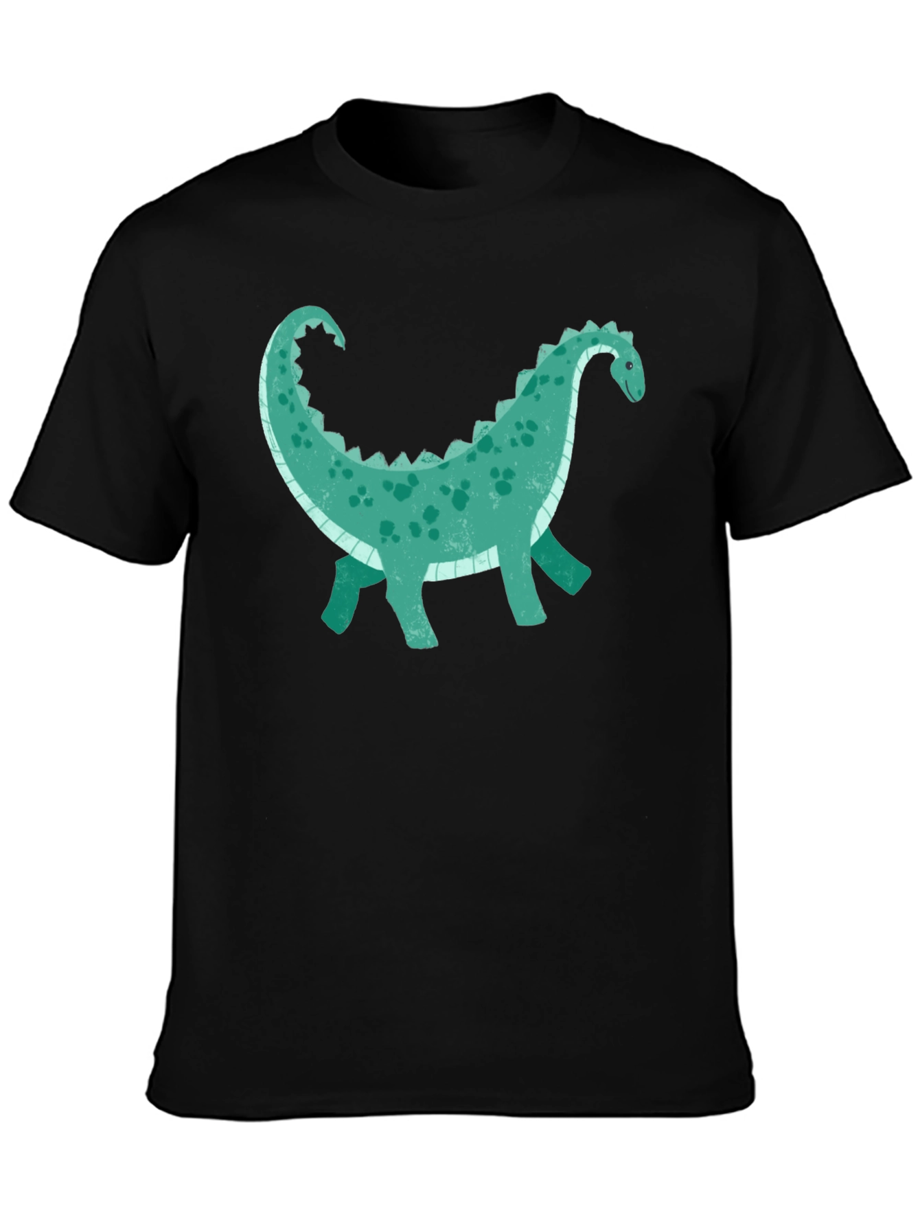 Dinosaur Graphic Tee - Black Cotton Comfort