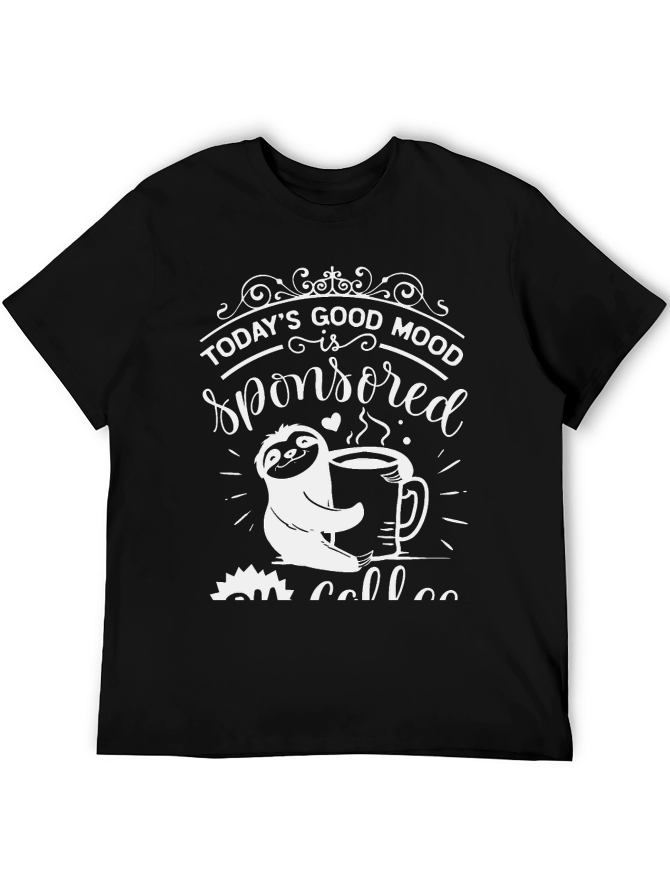 Todays Good Mood Coffee Sloth Tee