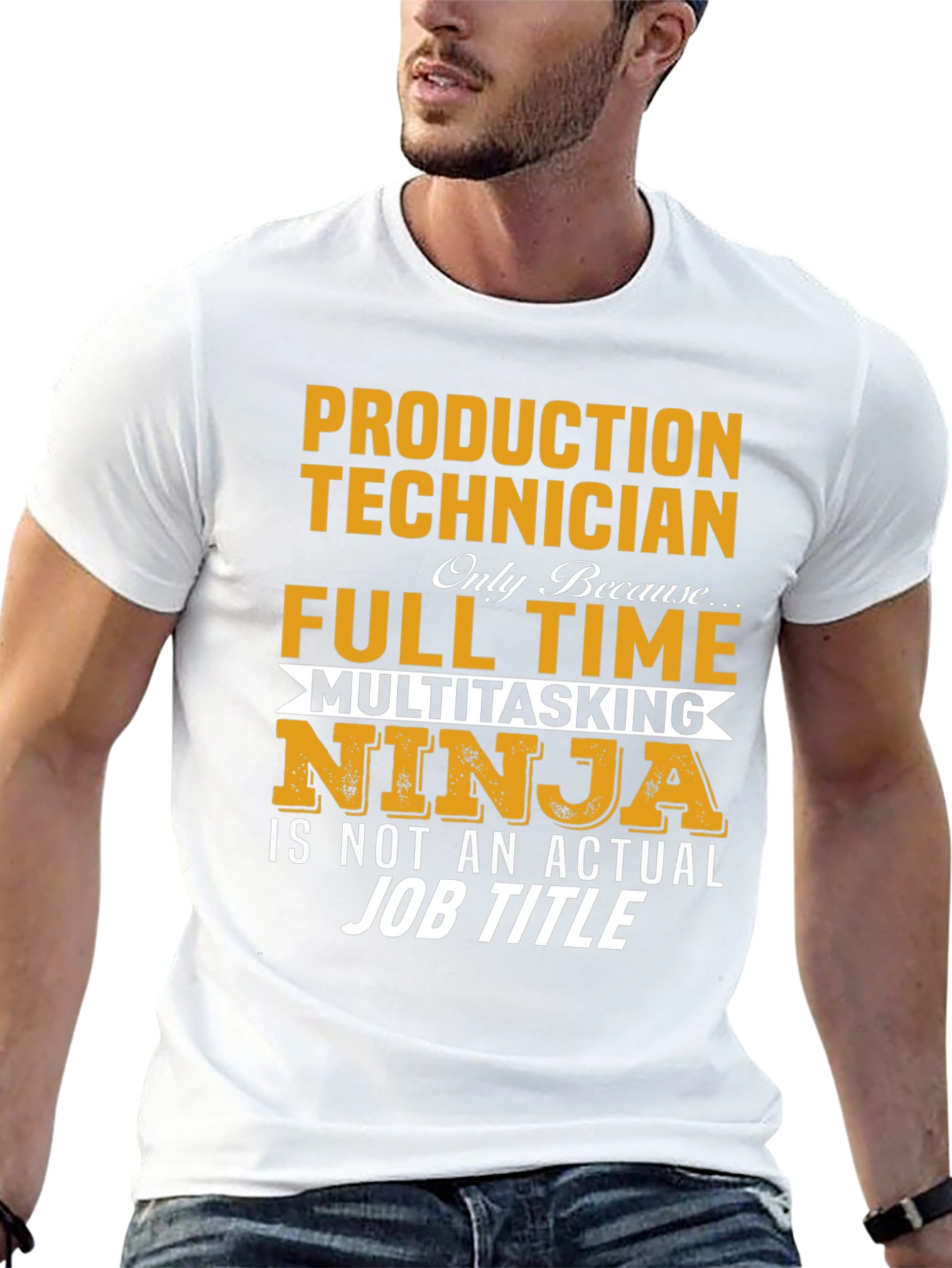 Production Technician Full Time Ninja T-Shirt