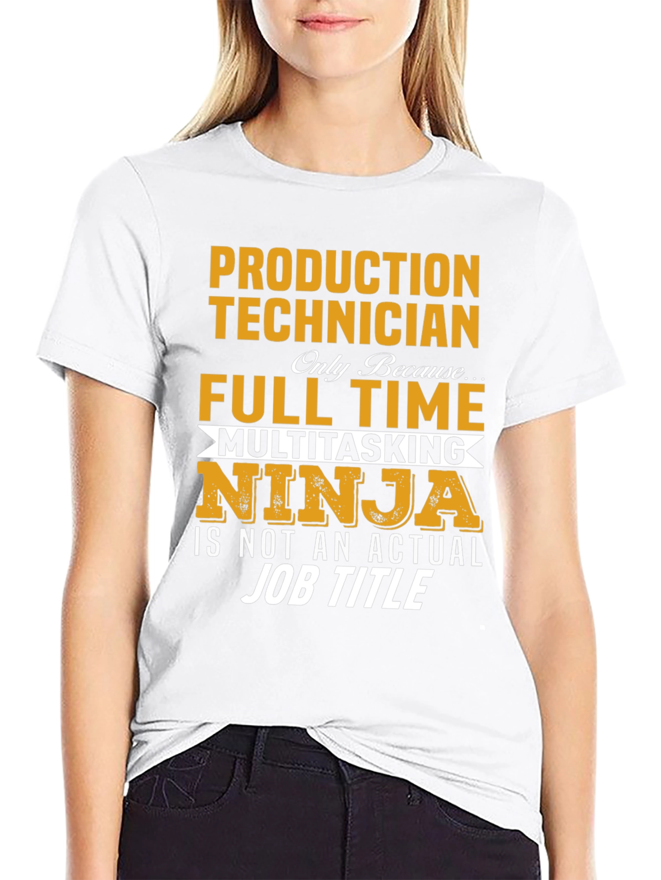 Production Technician Full Time Ninja T-Shirt