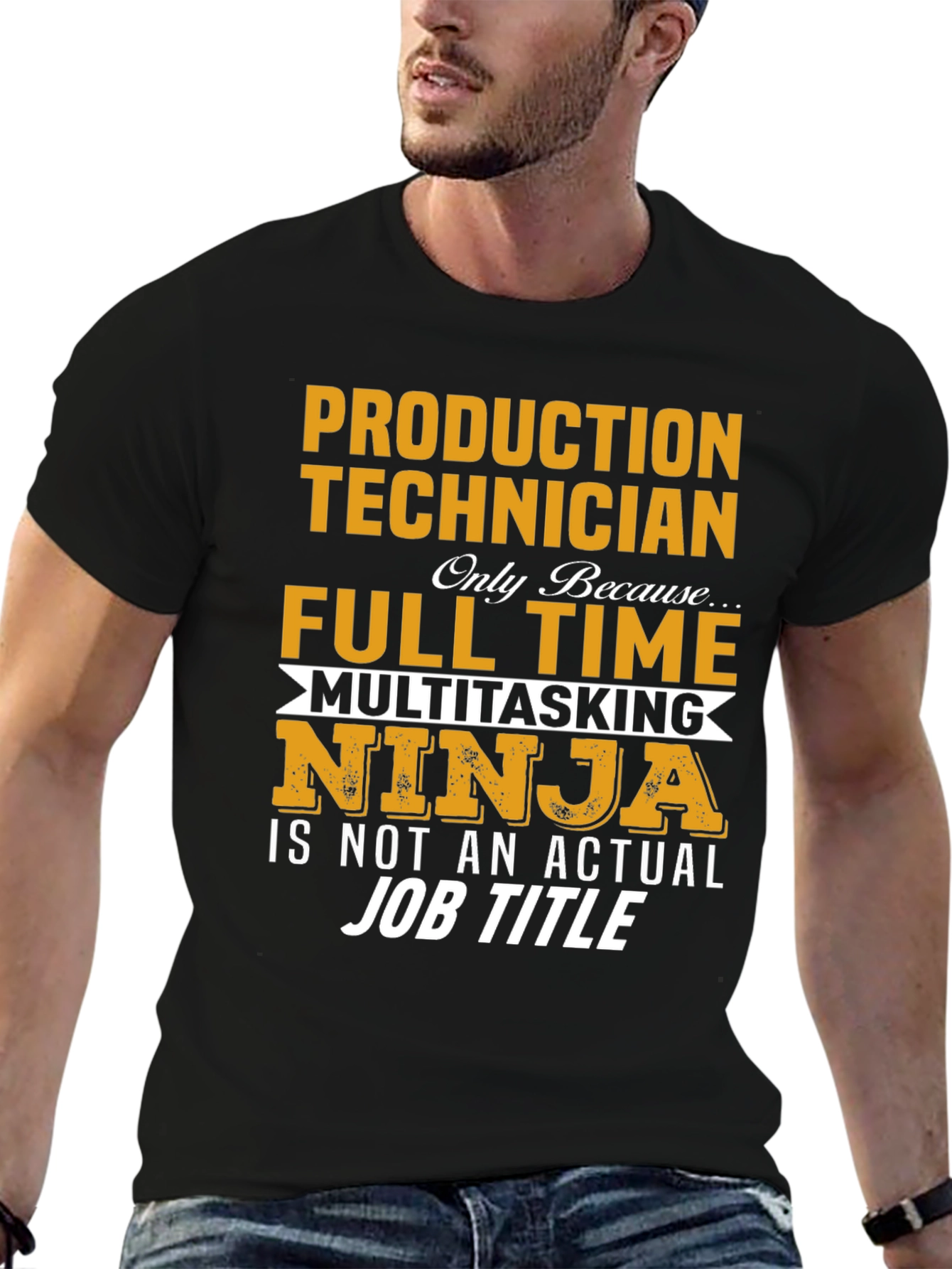 Production Technician Full Time Ninja T-Shirt