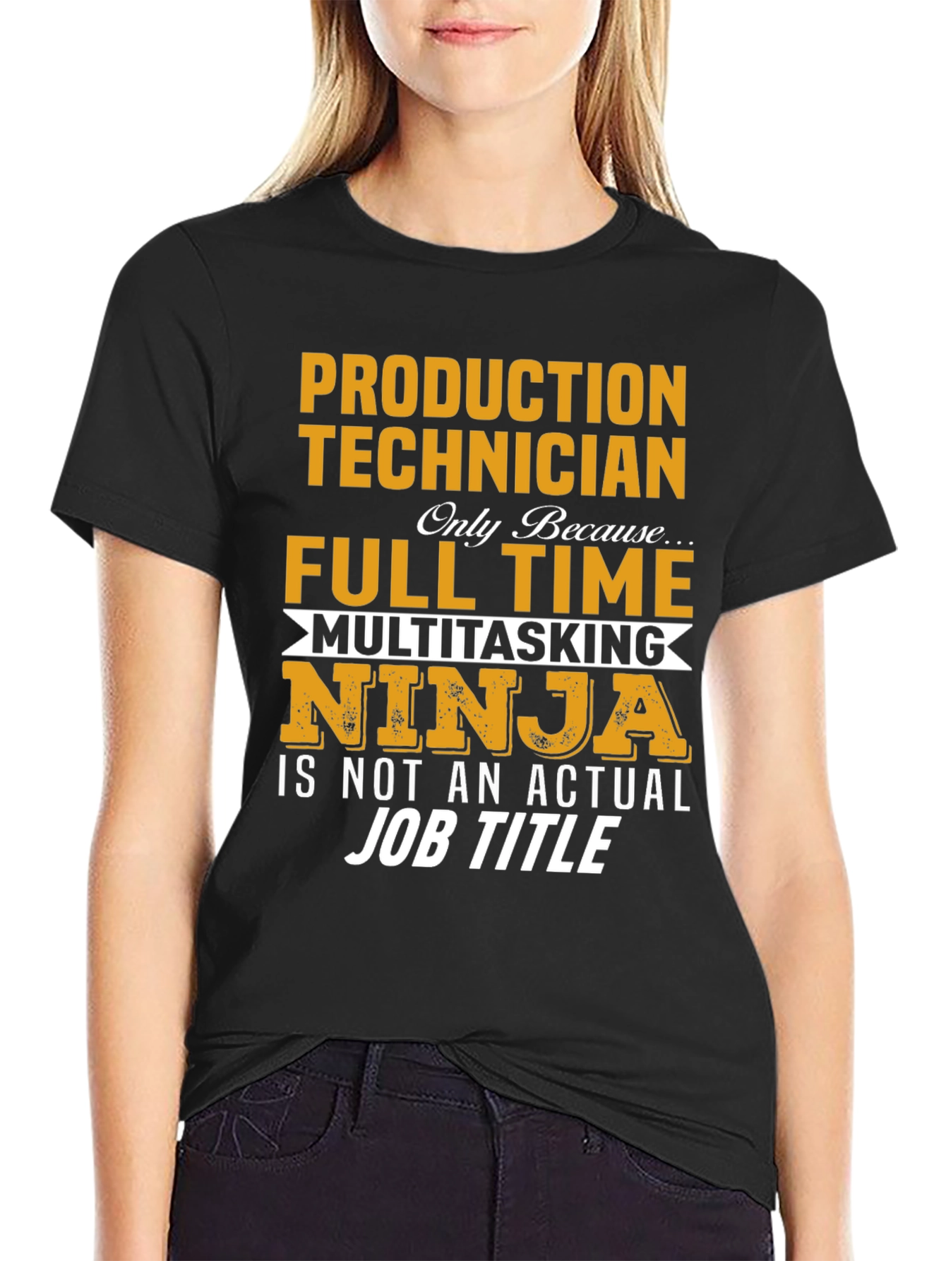 Production Technician Full Time Ninja T-Shirt