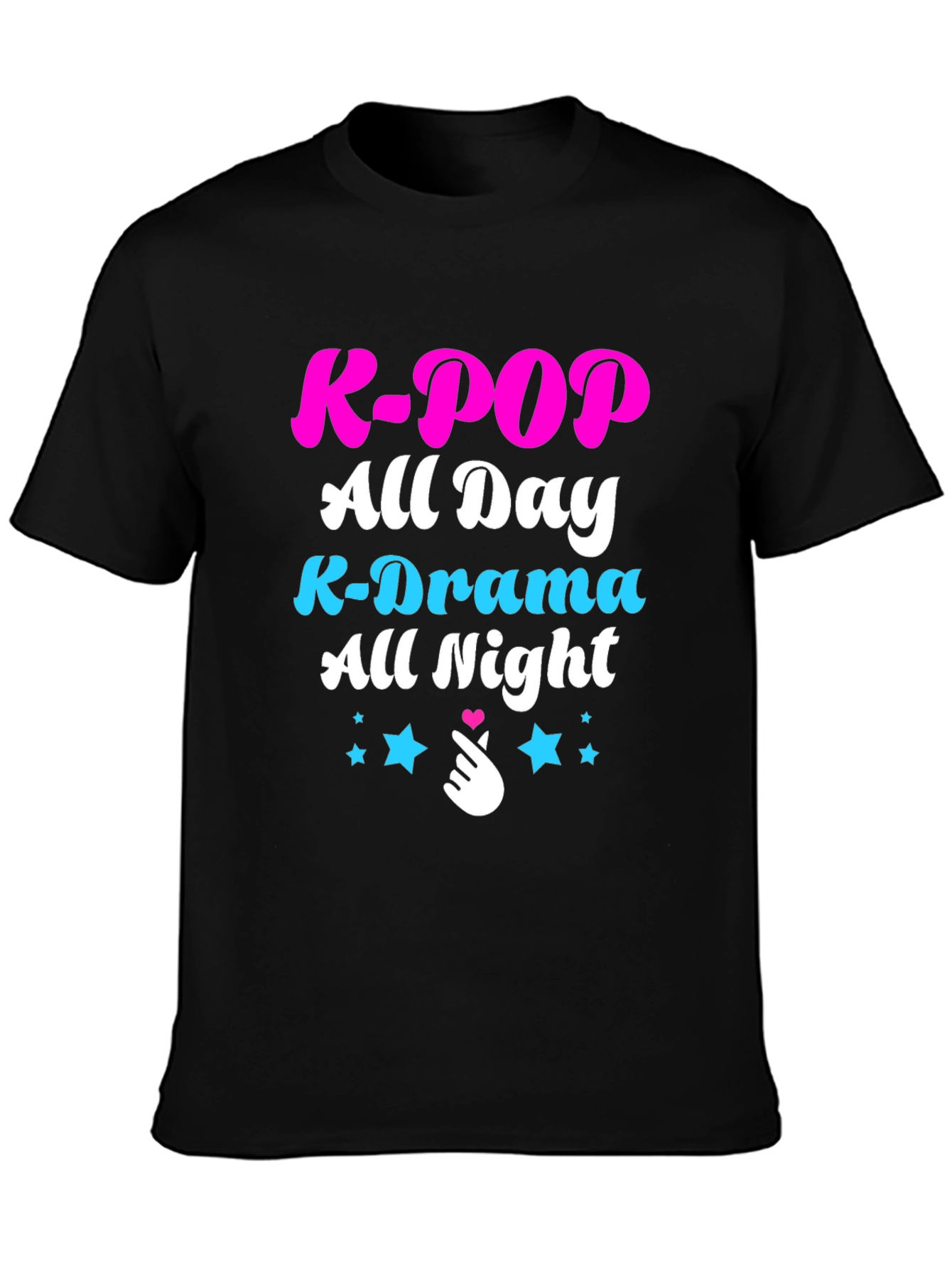 K-Pop All Day T-Shirt - K-Drama All Night Tee