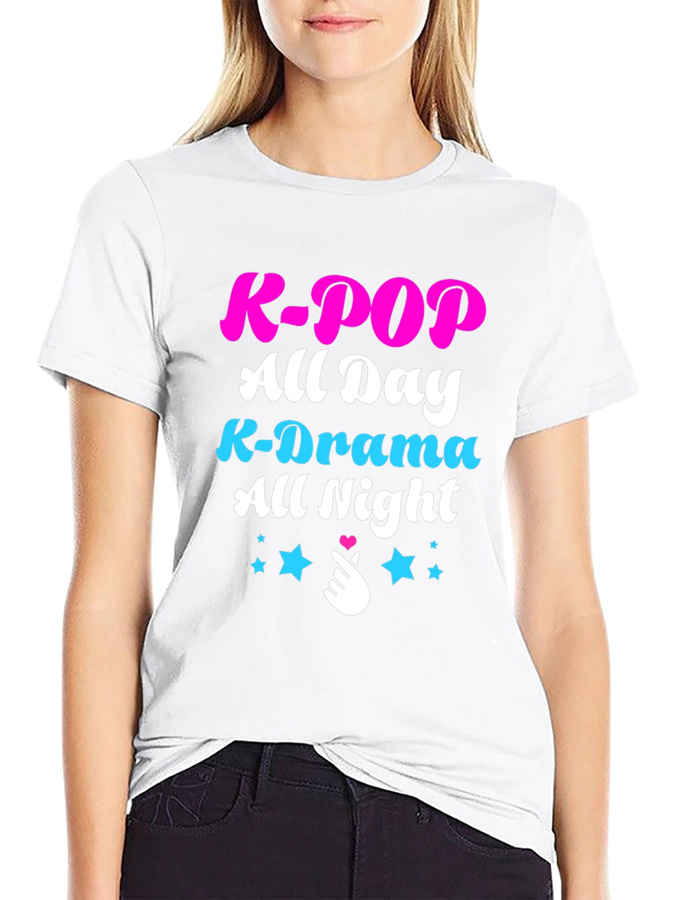 K-Pop All Day T-Shirt - K-Drama All Night Tee