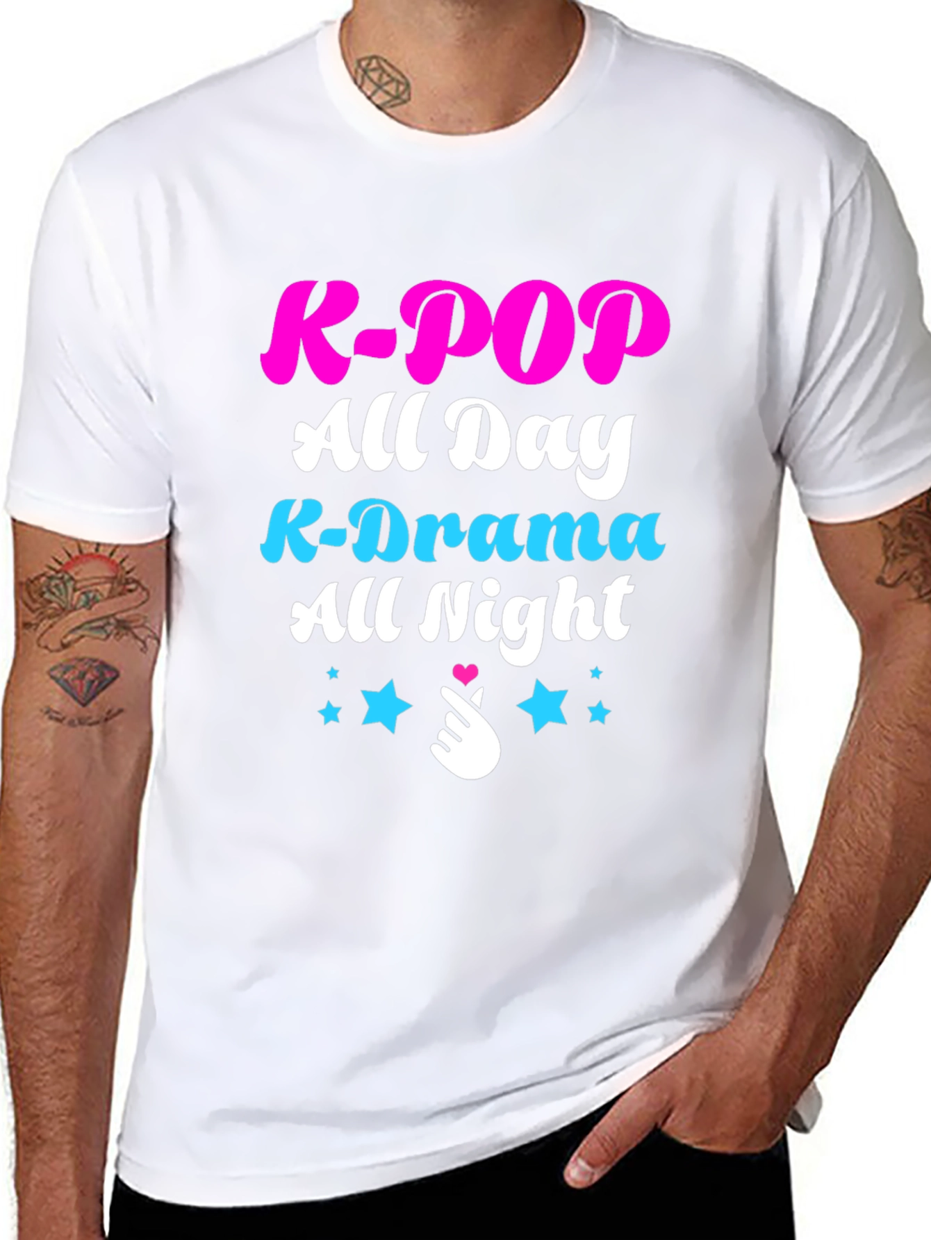 K-Pop All Day T-Shirt - K-Drama All Night Tee