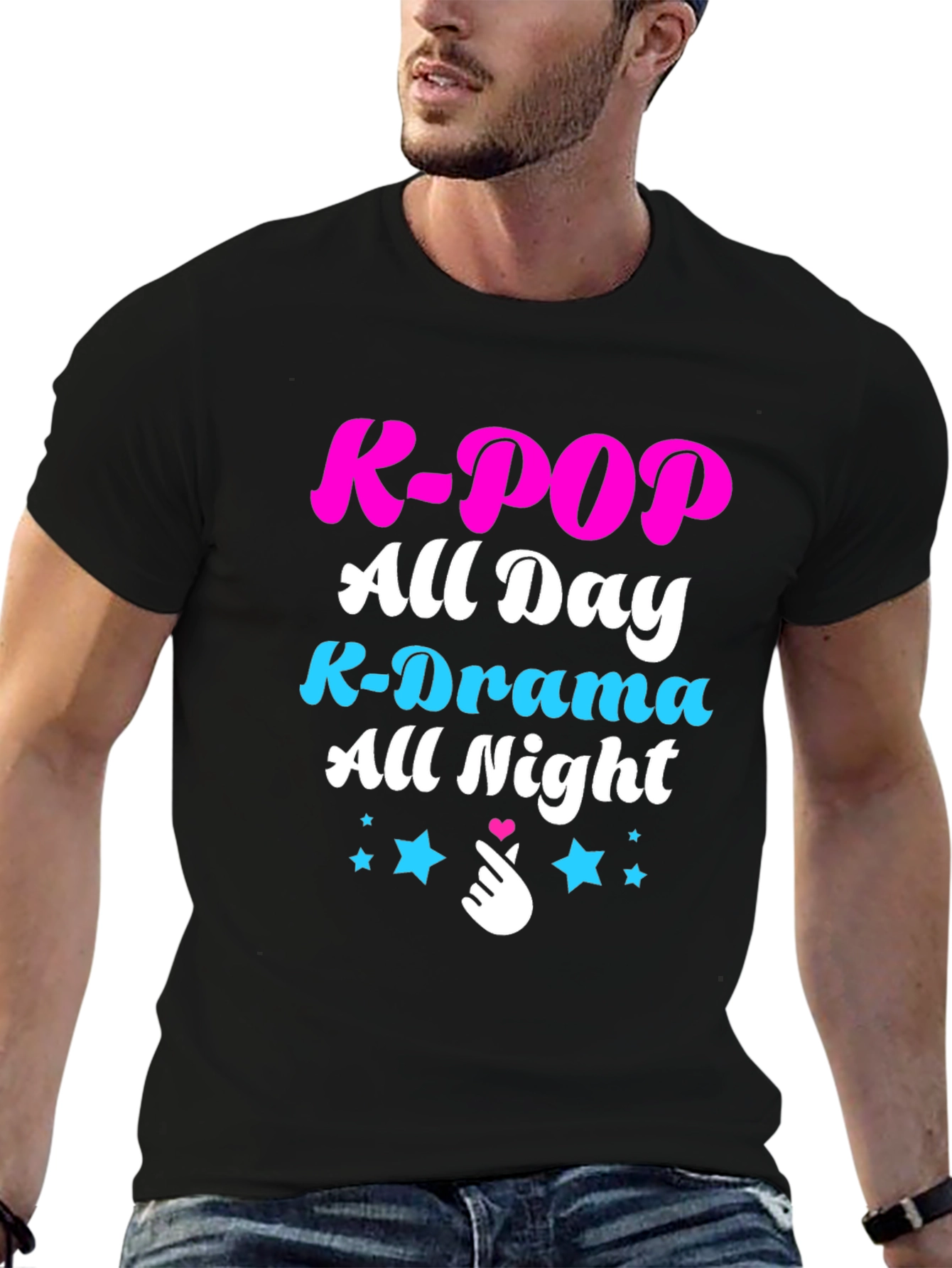 K-Pop All Day T-Shirt - K-Drama All Night Tee