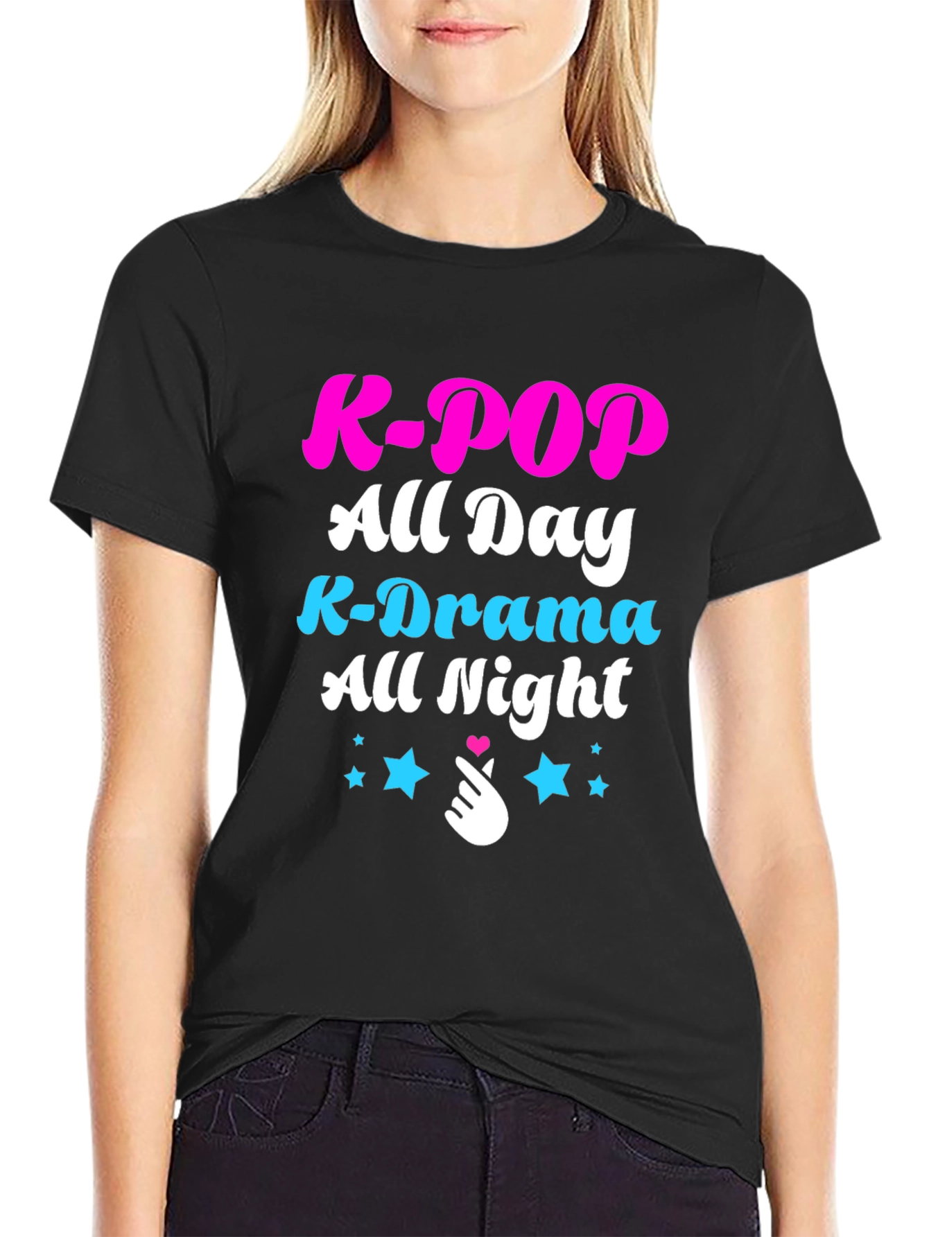 K-Pop All Day T-Shirt - K-Drama All Night Tee