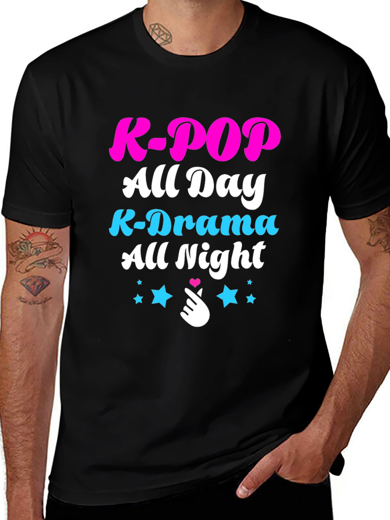 K-Pop All Day T-Shirt - K-Drama All Night Tee