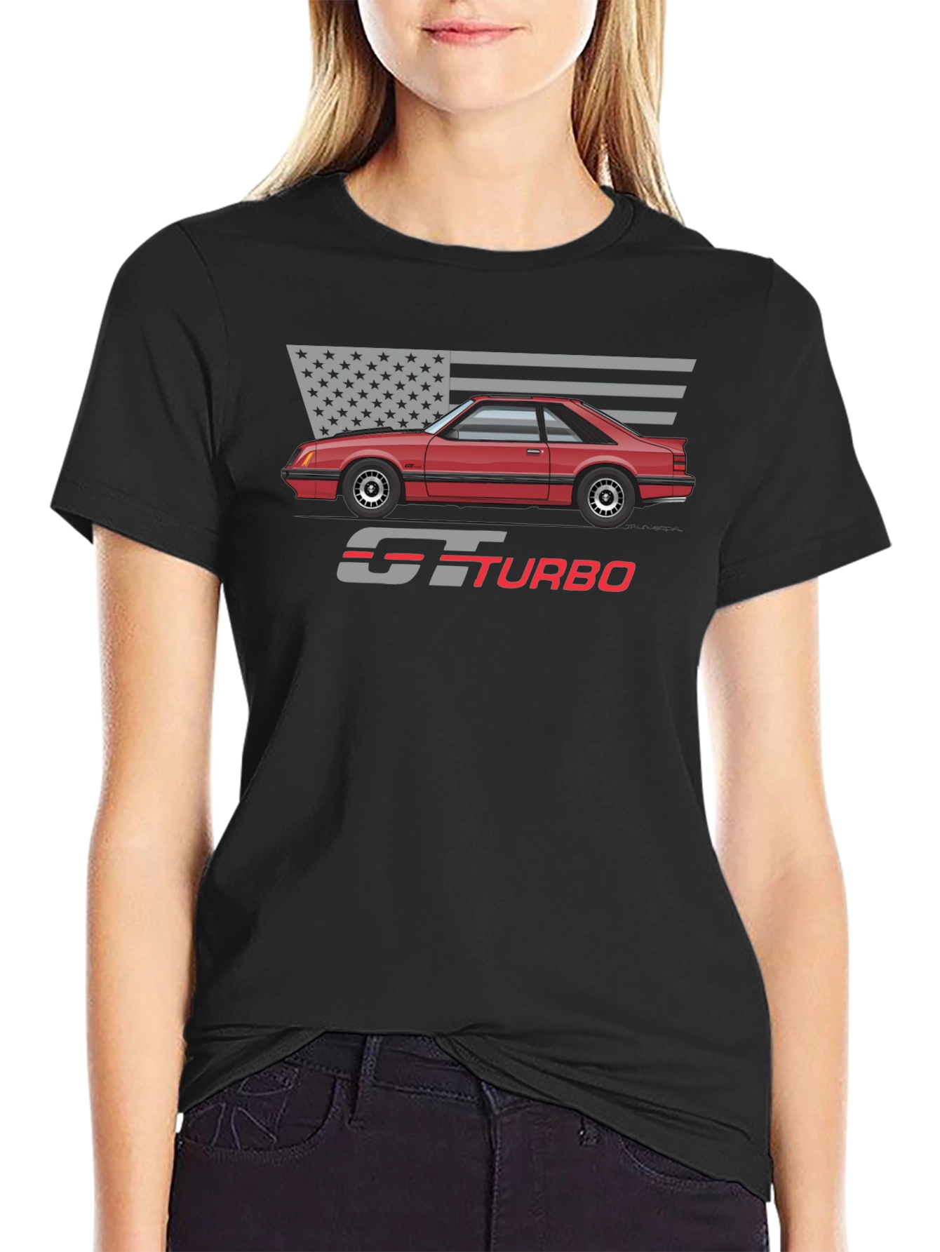 GT Turbo Graphic Tee - Classic Car Design