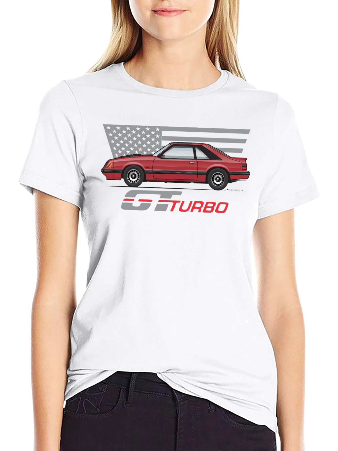 GT Turbo Graphic Tee - Classic Car Design
