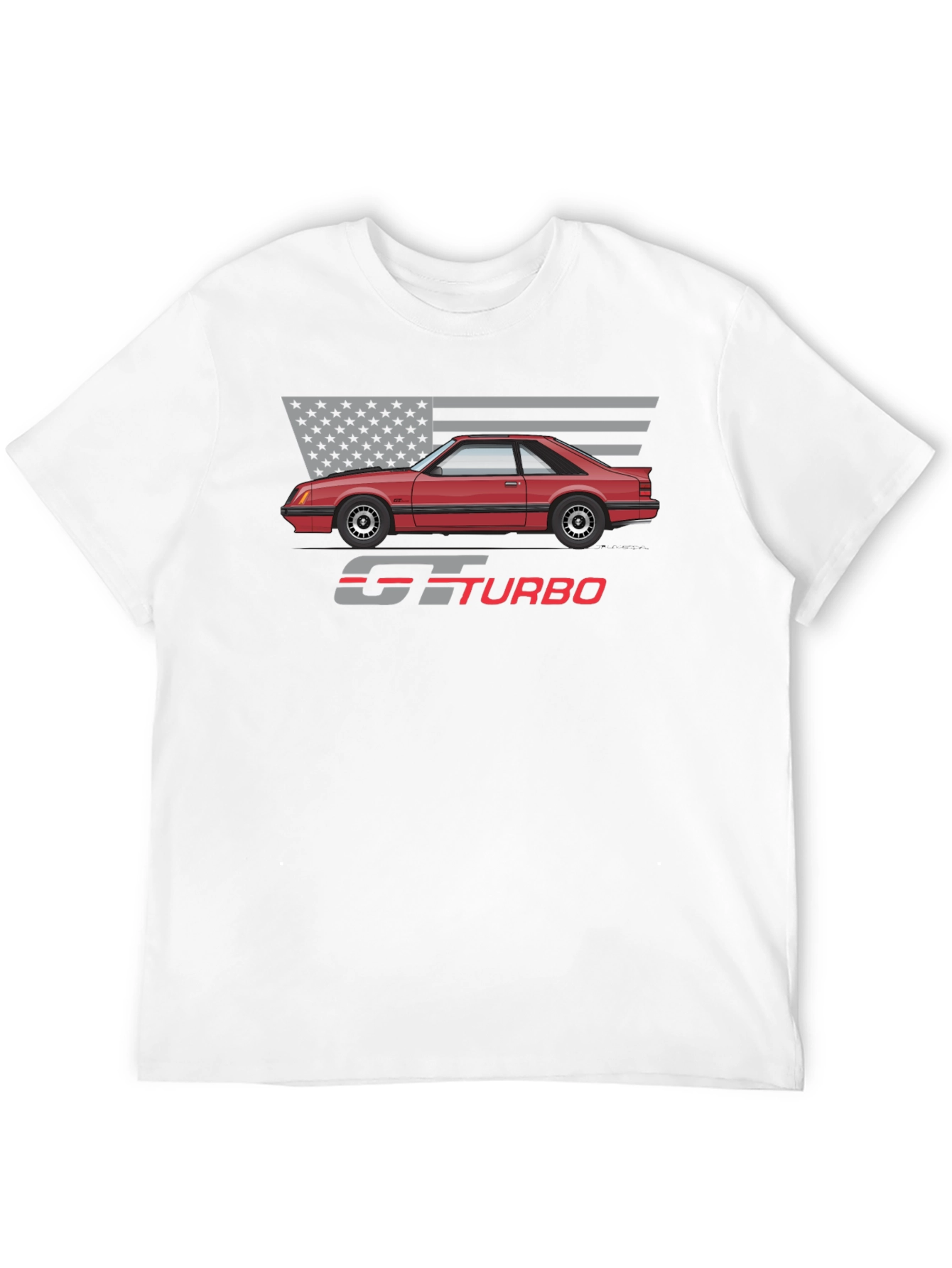 GT Turbo Graphic Tee - Classic Car Design