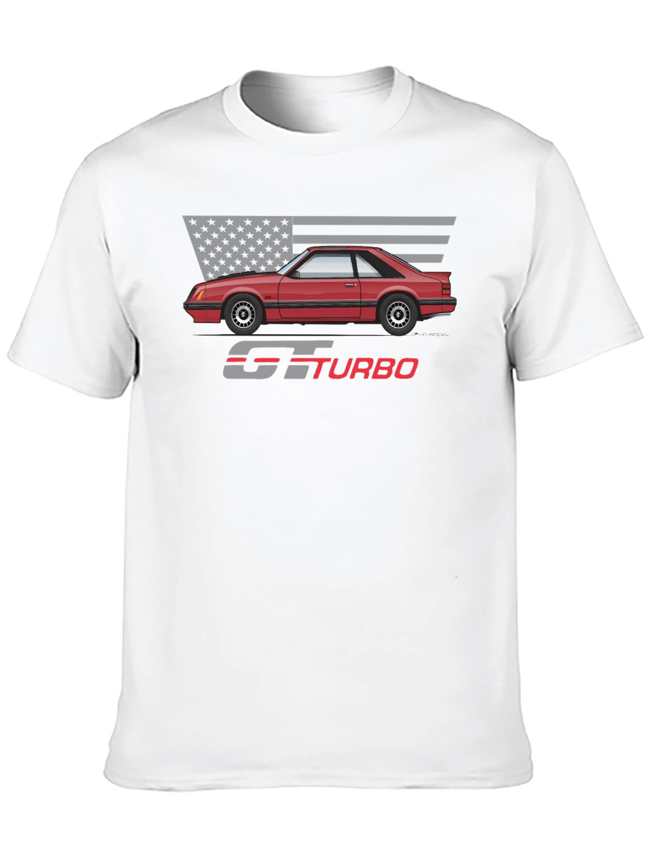 GT Turbo Graphic Tee - Classic Car Design