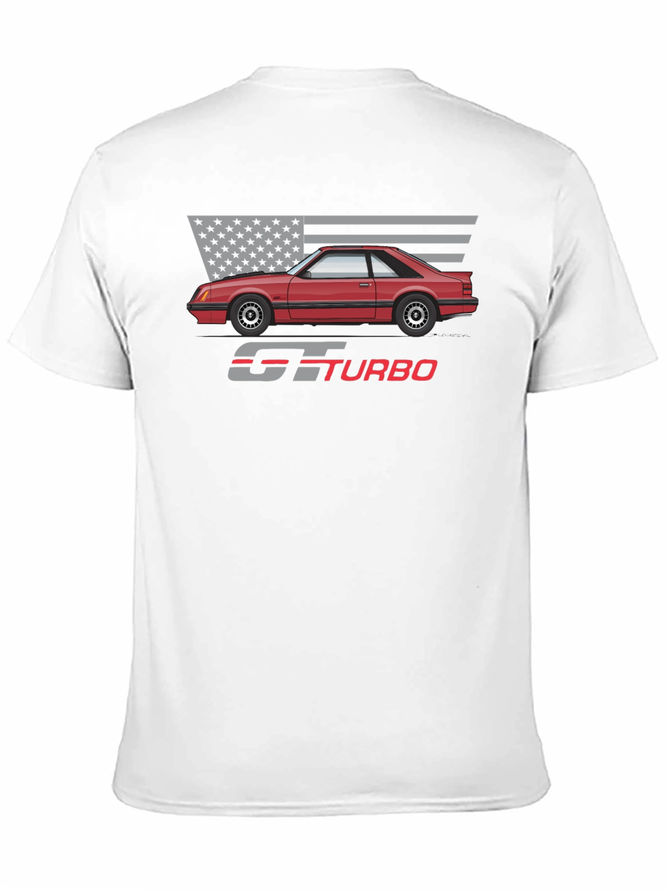 GT Turbo Graphic Tee - Classic Car Design