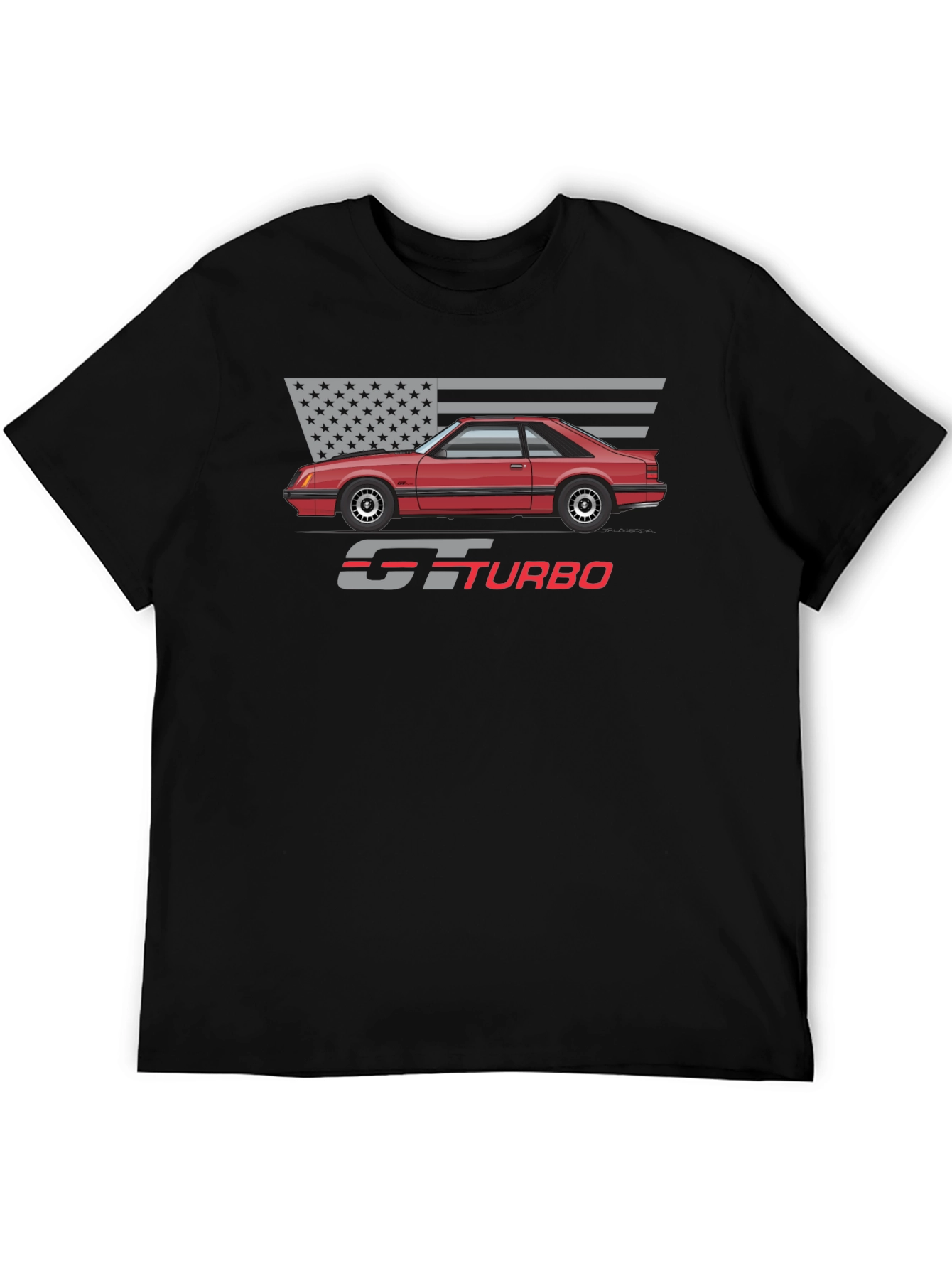 GT Turbo Graphic Tee - Classic Car Design