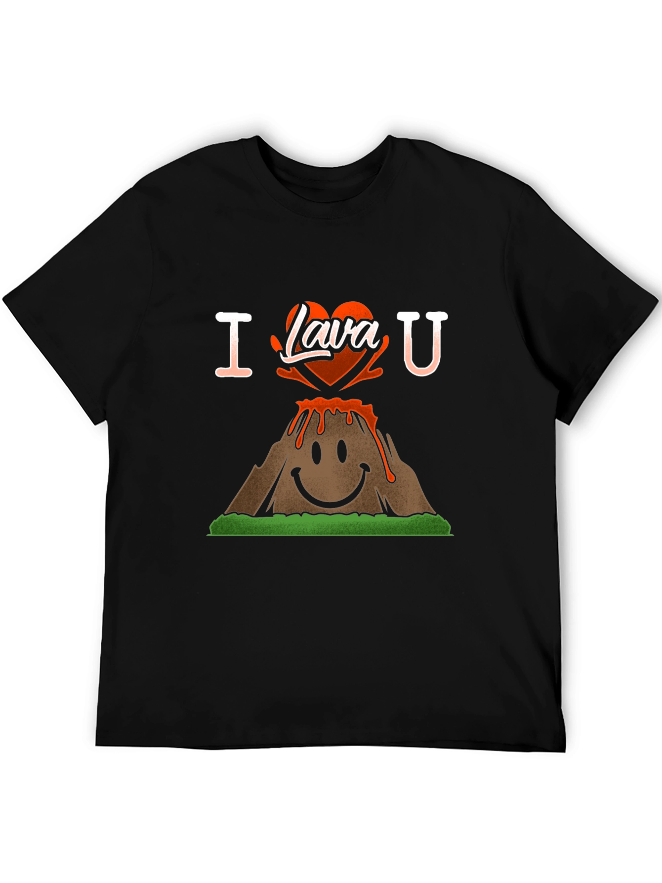 I Lava You T-Shirt - Volcano Heart Graphic Tee