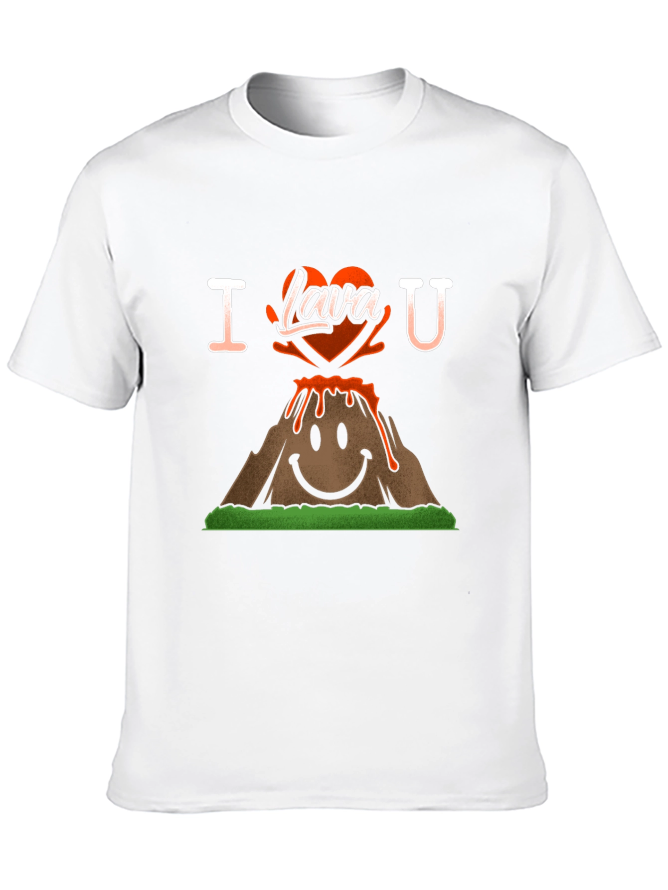 I Lava You T-Shirt - Volcano Heart Graphic Tee