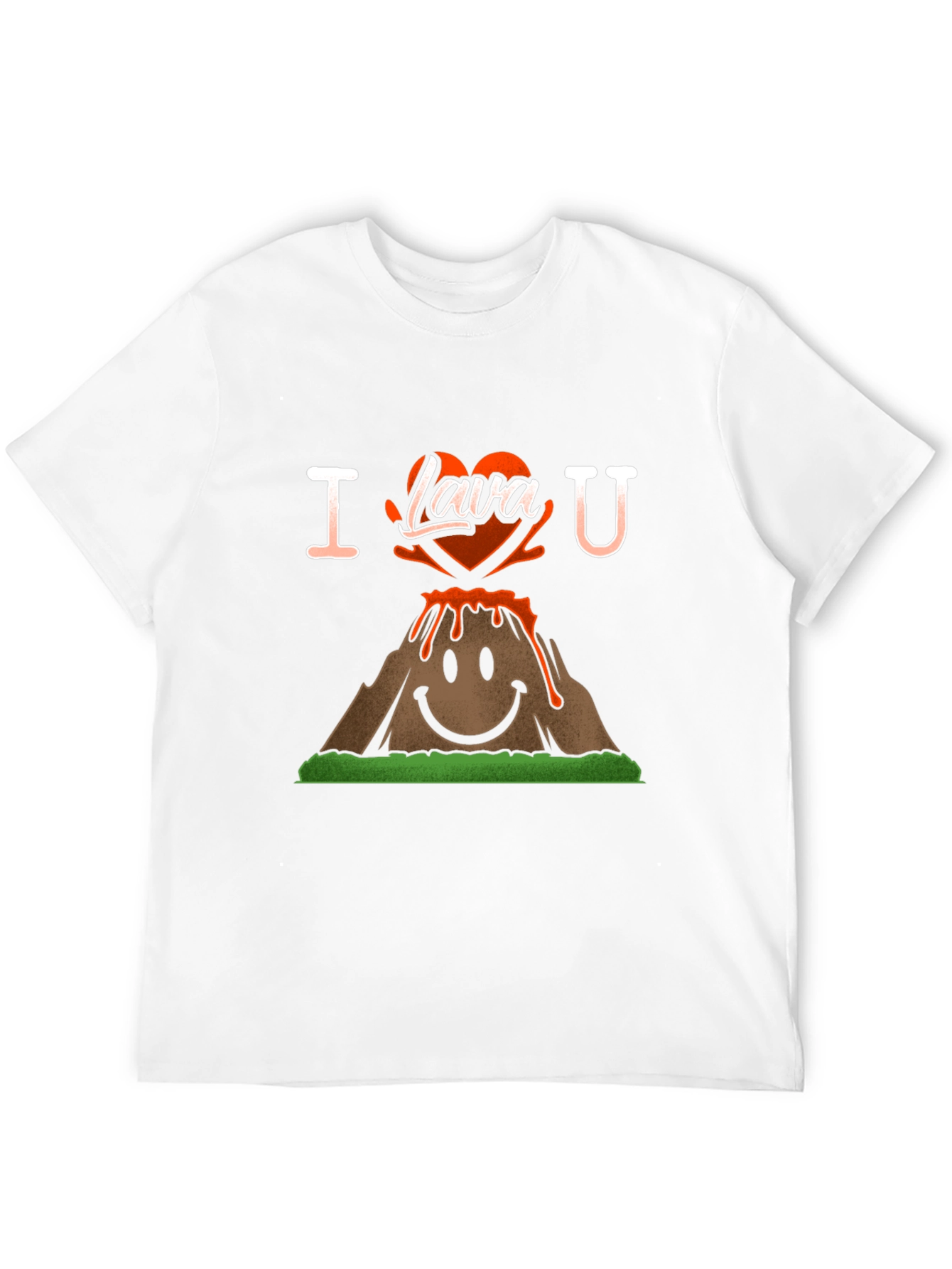 I Lava You T-Shirt - Volcano Heart Graphic Tee