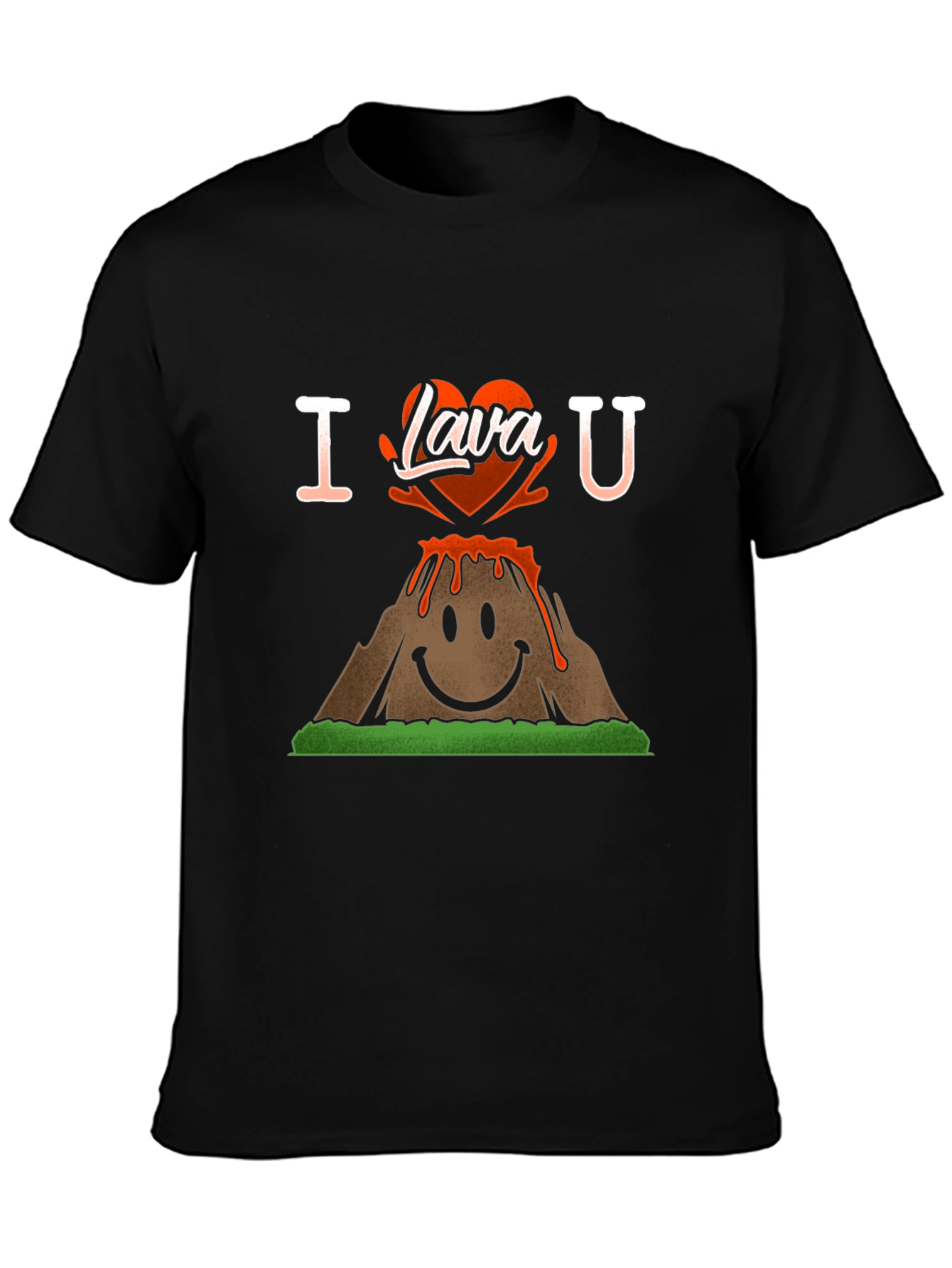 I Lava You T-Shirt - Volcano Heart Graphic Tee