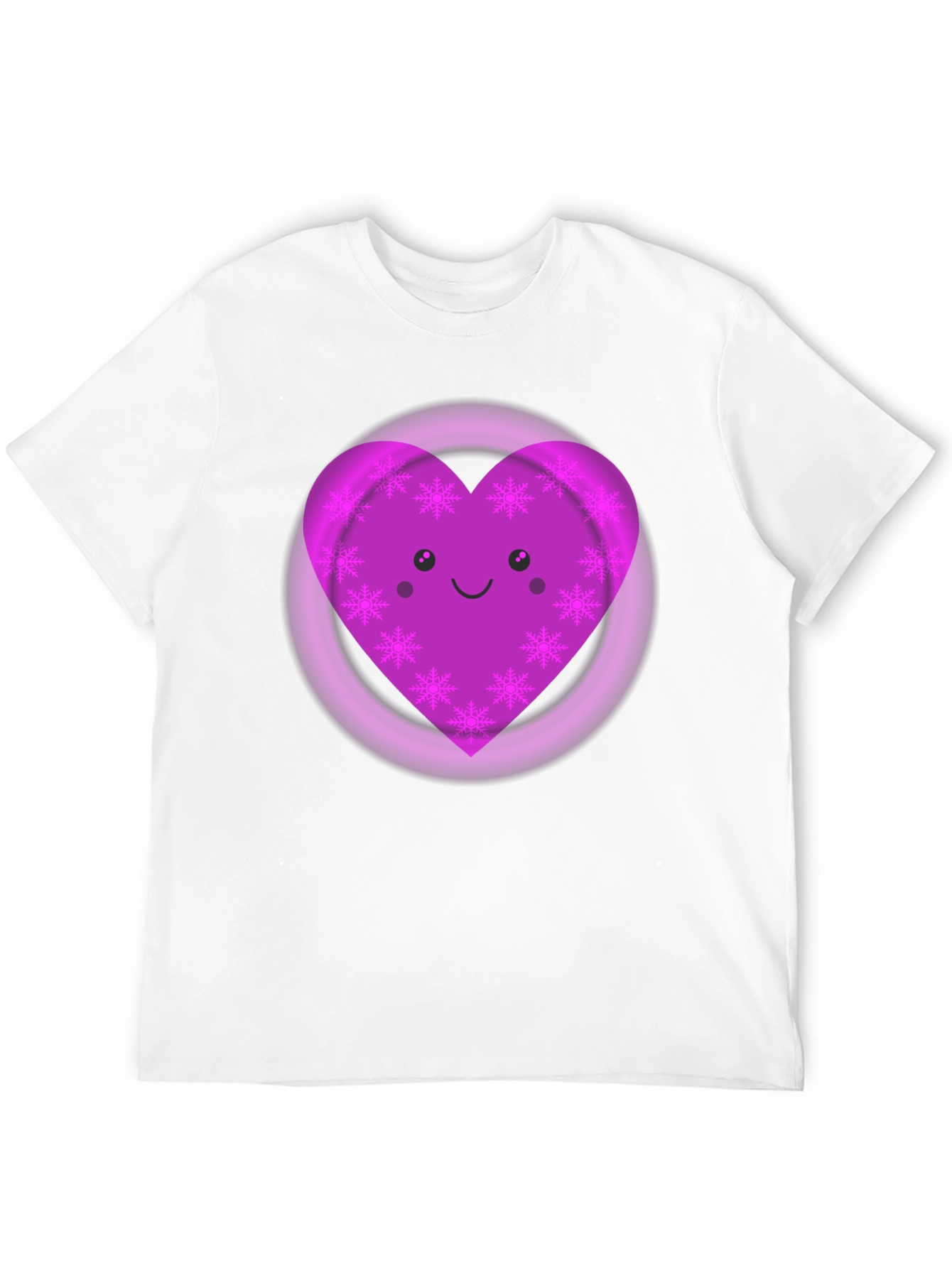 Cute Heart with Snowflake T-Shirt