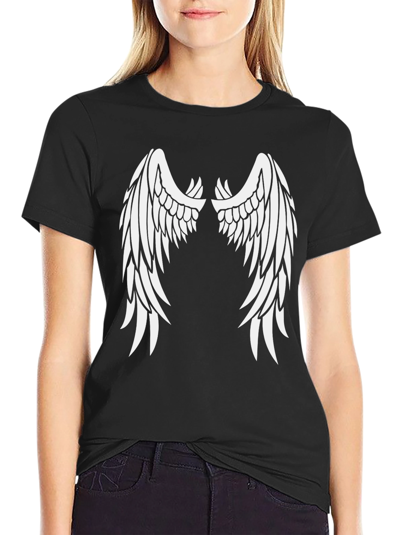 Angel Wing Black Graphic Tee