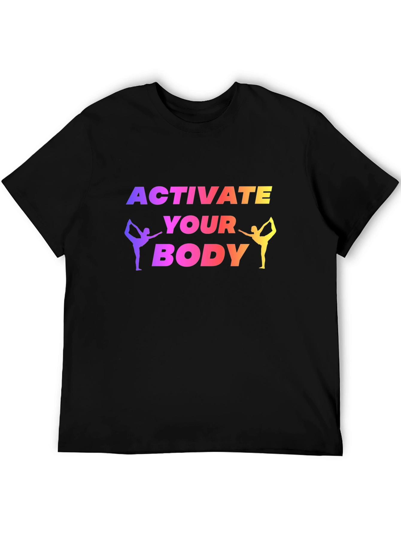 Activate Your Body Yoga Black T-Shirt