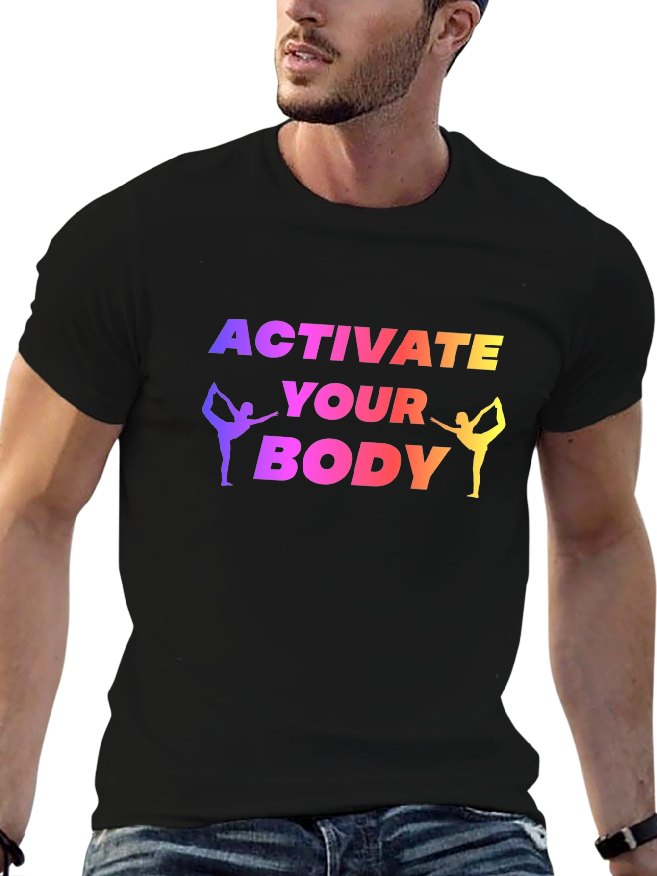 Activate Your Body Yoga Black T-Shirt