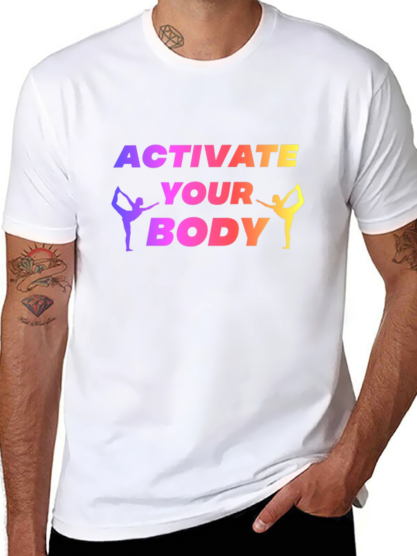 Activate Your Body Yoga Black T-Shirt