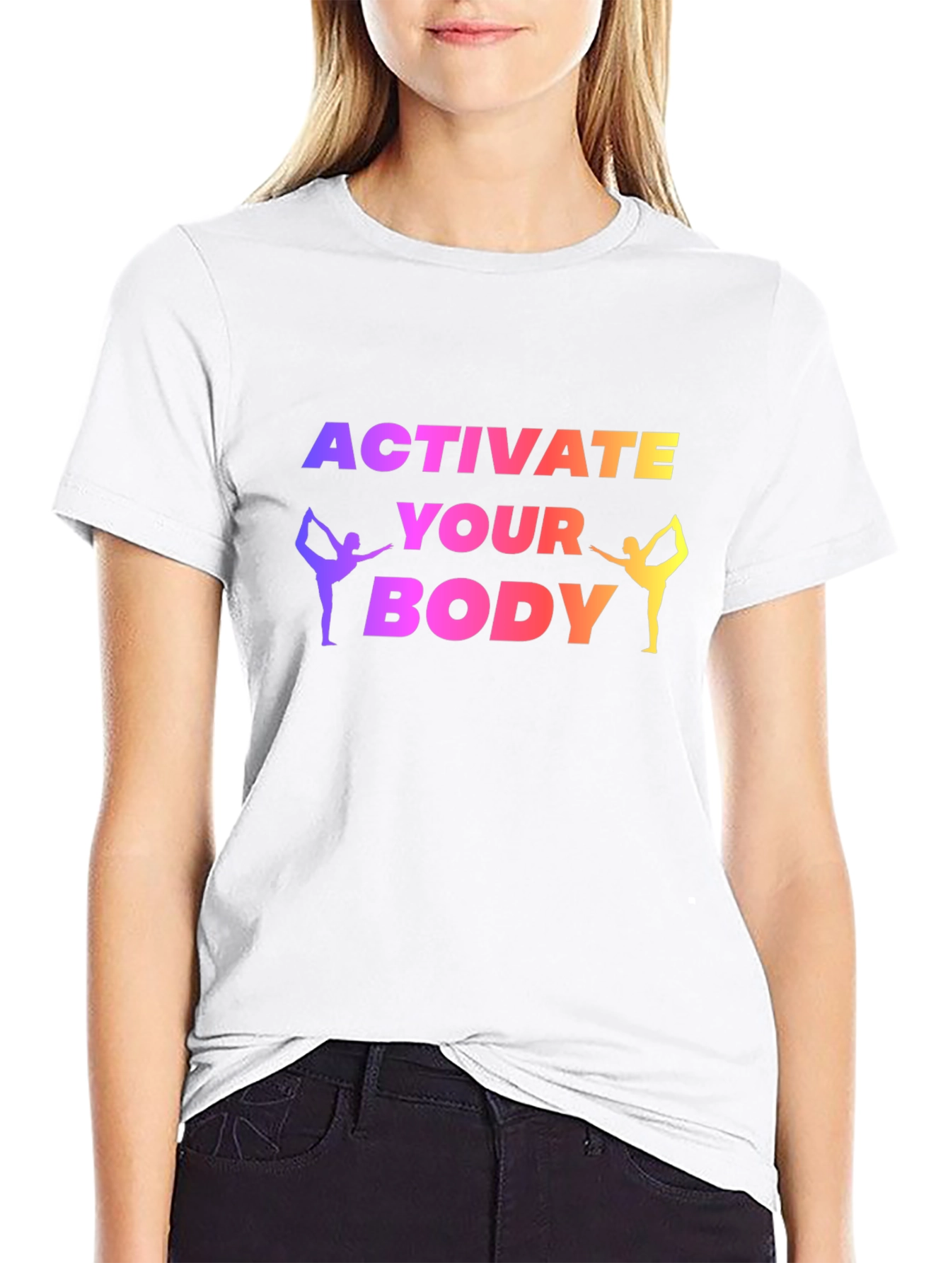Activate Your Body Yoga Black T-Shirt