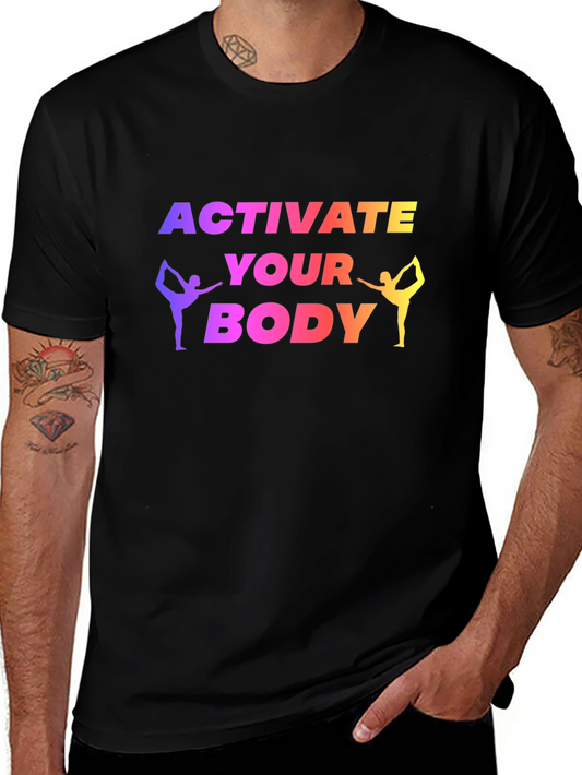 Activate Your Body Yoga Black T-Shirt