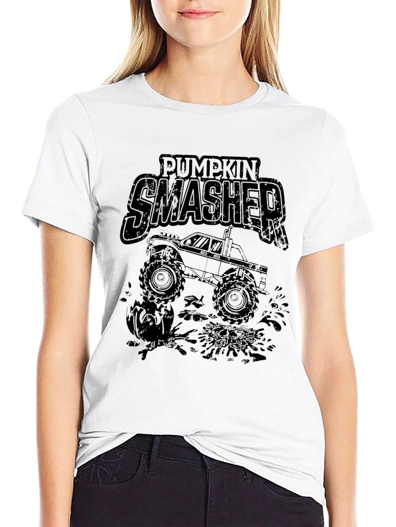 Pumpkin Smasher Monster Truck T-Shirt