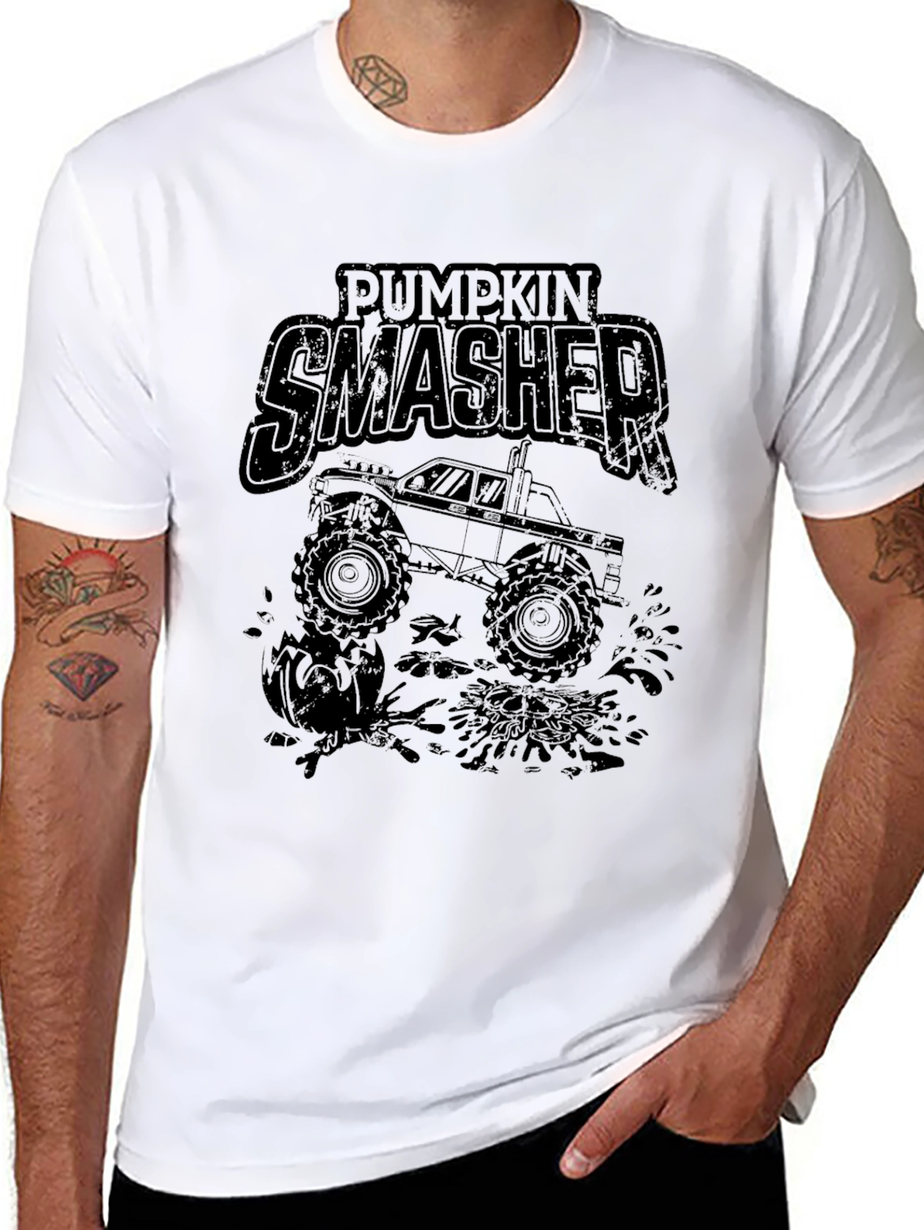 Pumpkin Smasher Monster Truck T-Shirt