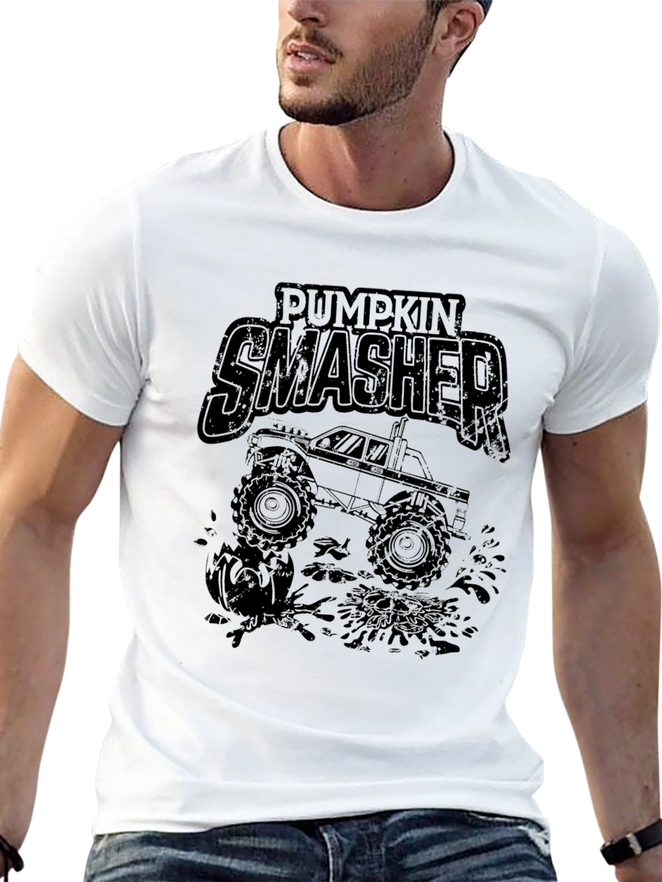 Pumpkin Smasher Monster Truck T-Shirt