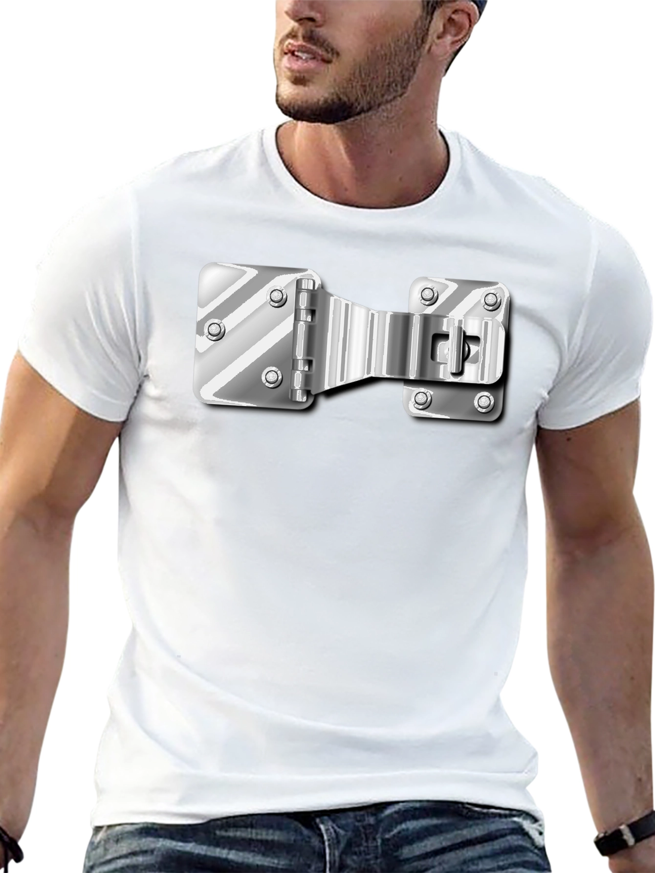Novelty Bolt Print T-Shirt - Unisex