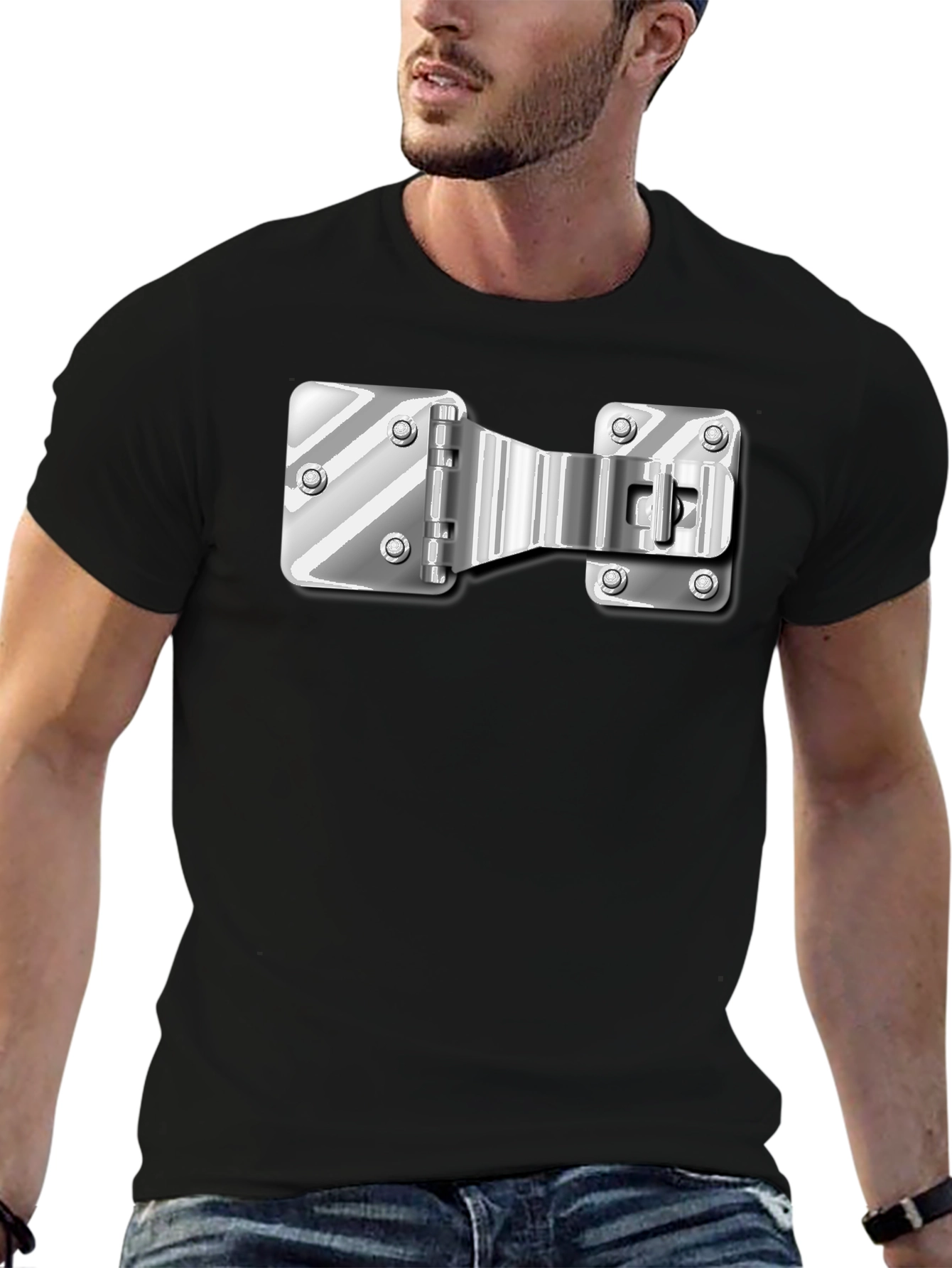 Novelty Bolt Print T-Shirt - Unisex