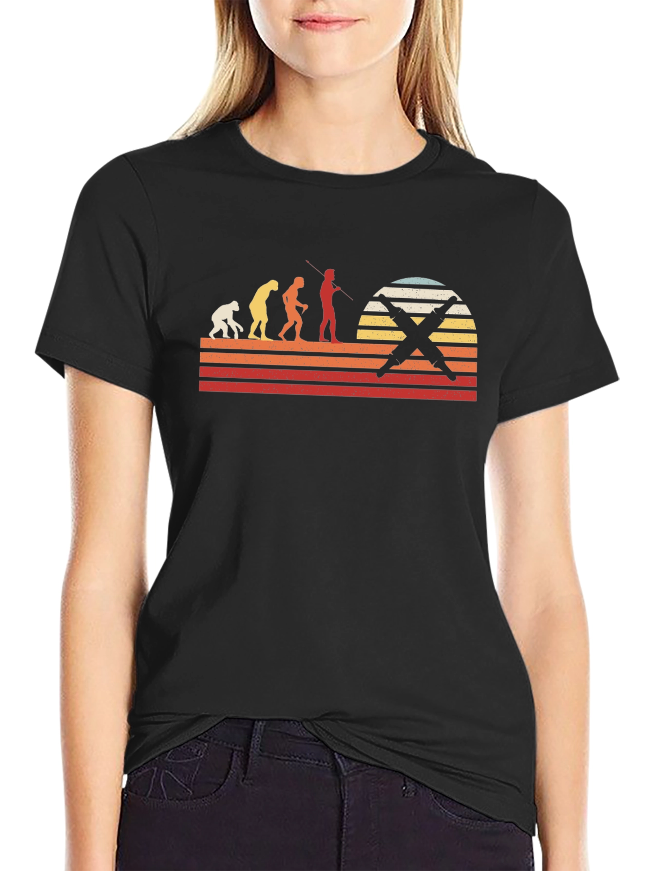 Spearfishing Evolution T-Shirt - Black