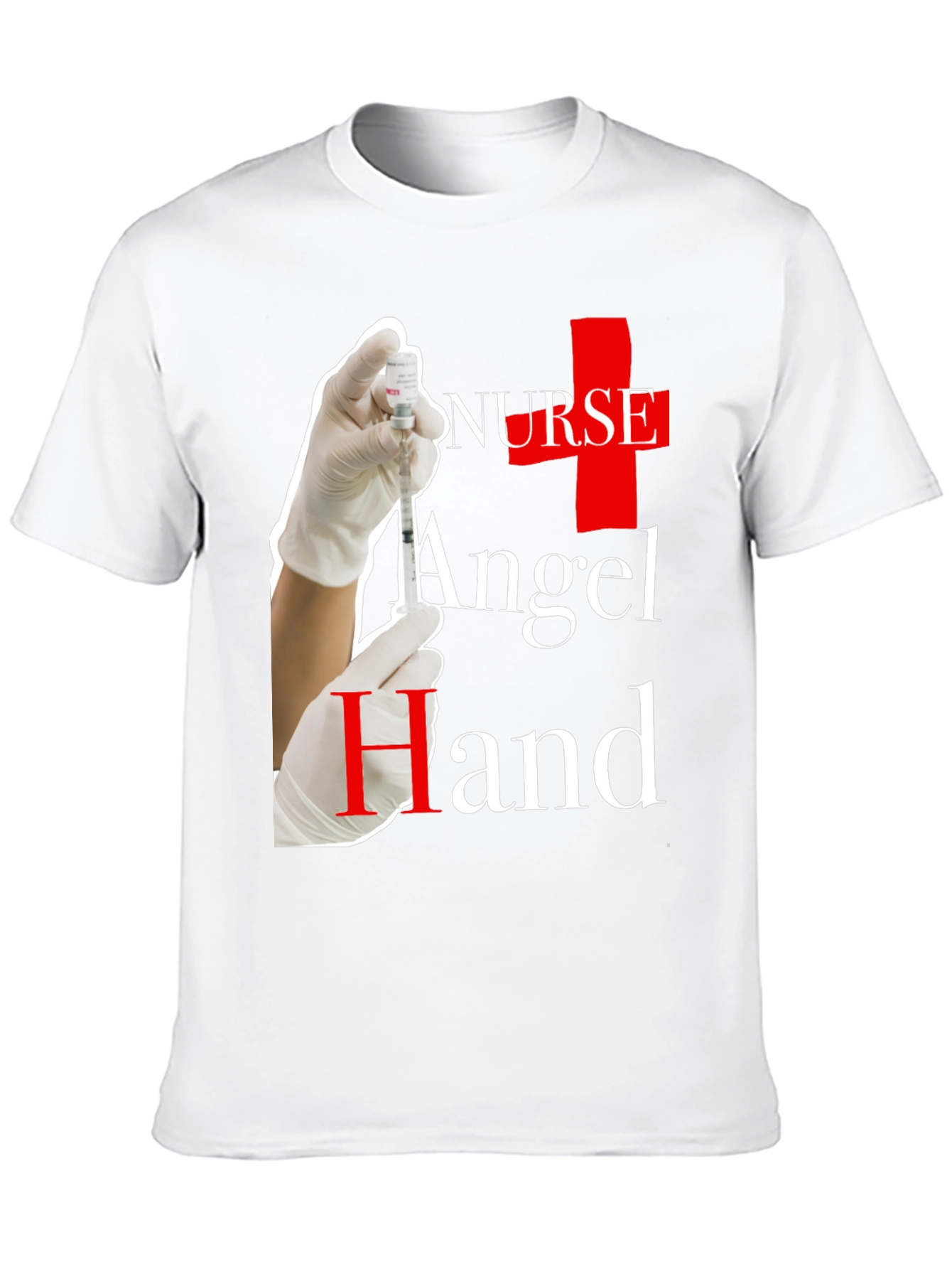 Nurse Angel Hand Graphic T-Shirt