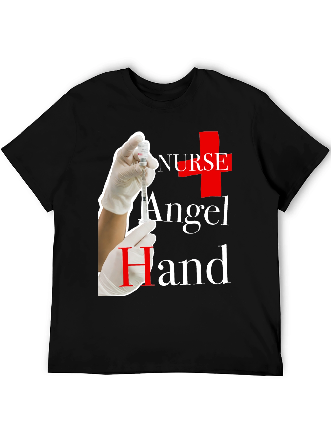 Nurse Angel Hand Graphic T-Shirt
