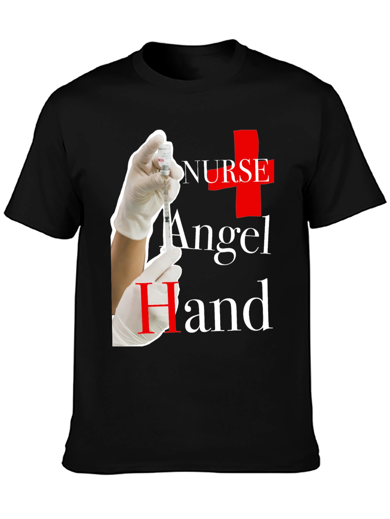 Nurse Angel Hand Graphic T-Shirt