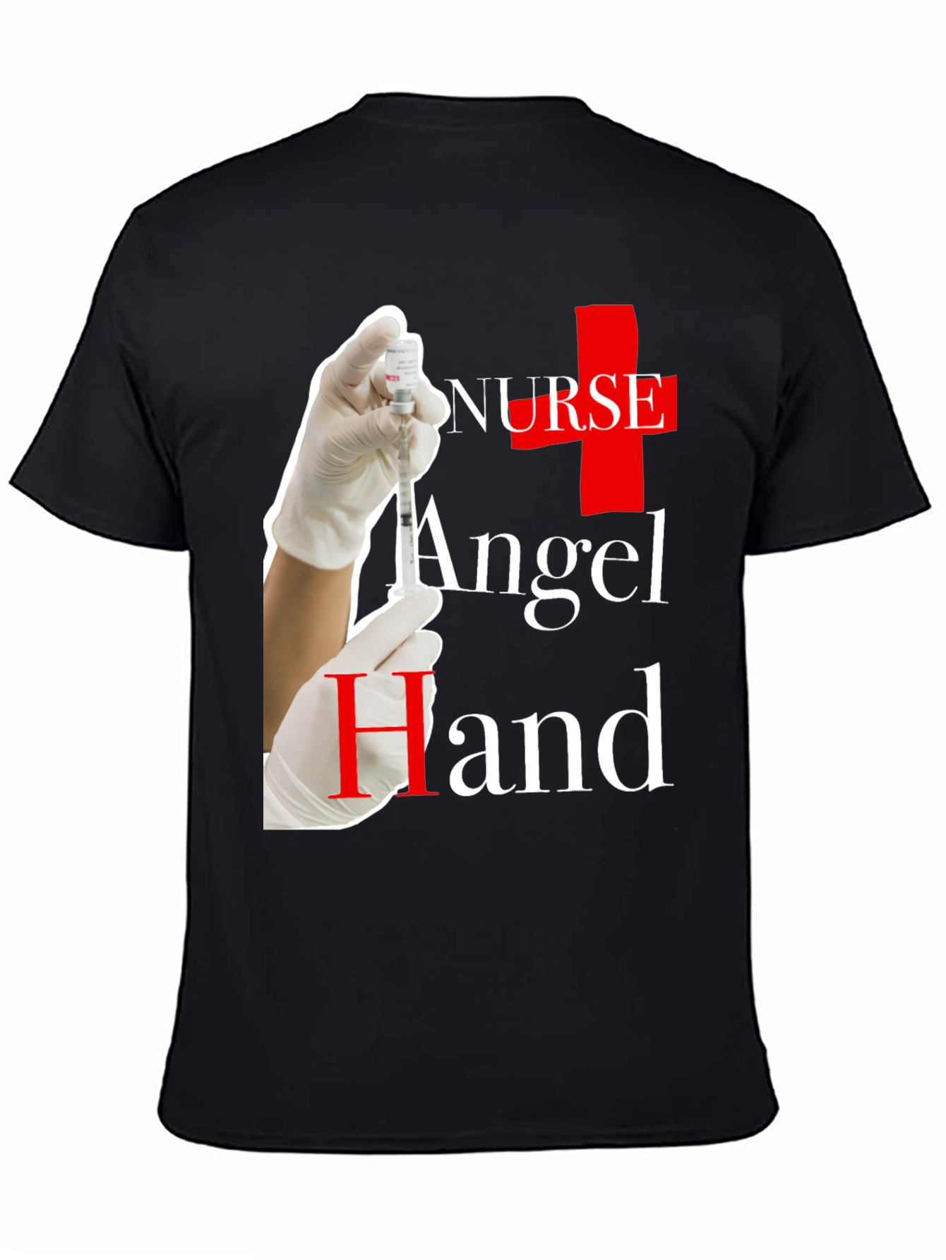 Nurse Angel Hand Graphic T-Shirt