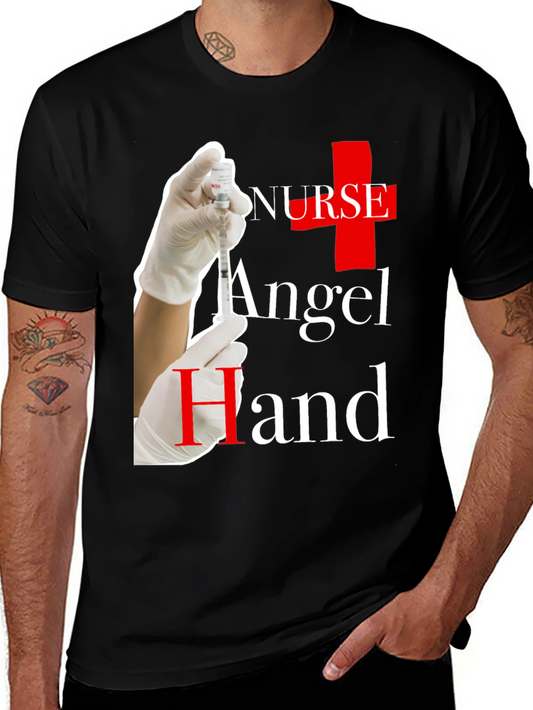 Nurse Angel Hand Graphic T-Shirt