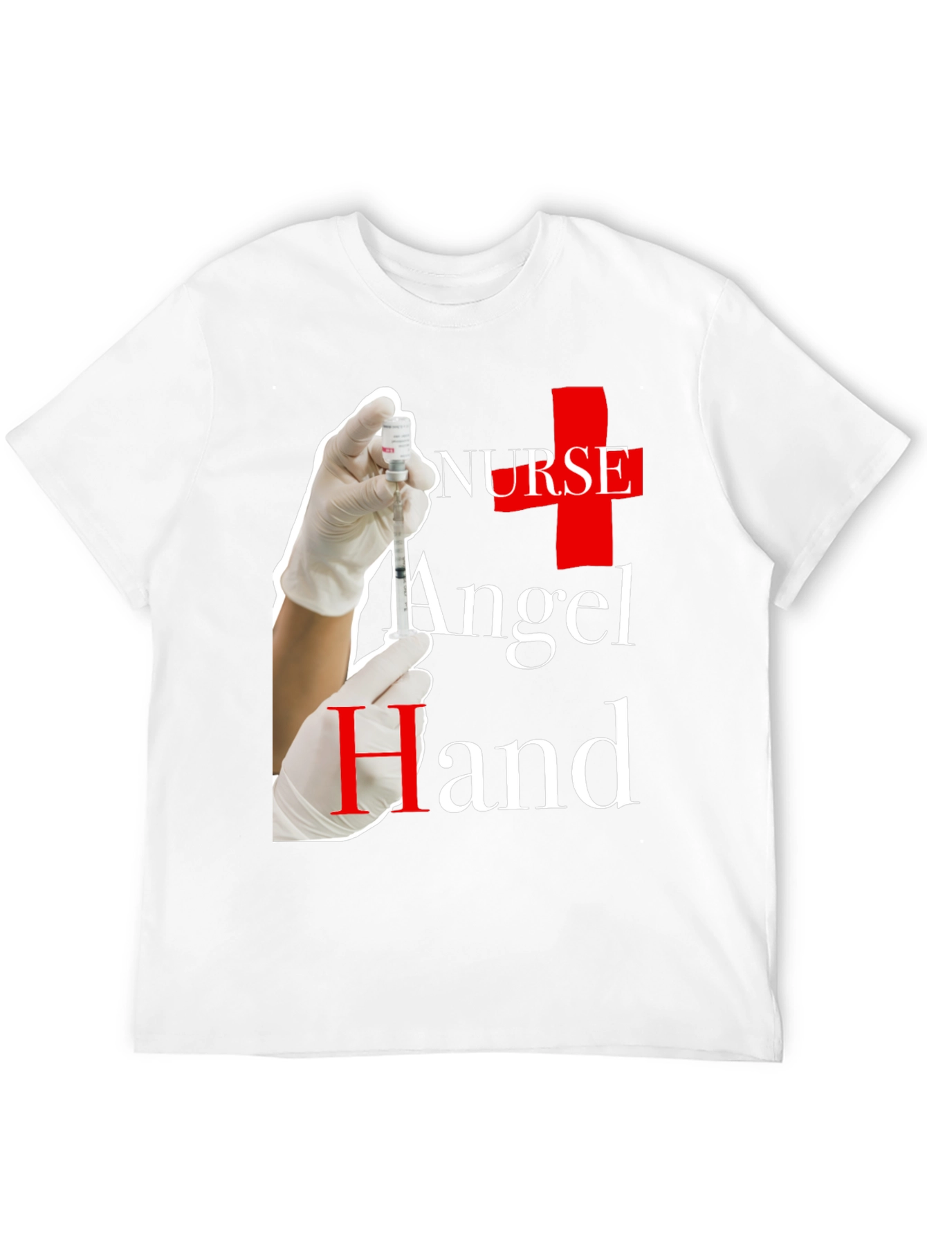 Nurse Angel Hand Graphic T-Shirt